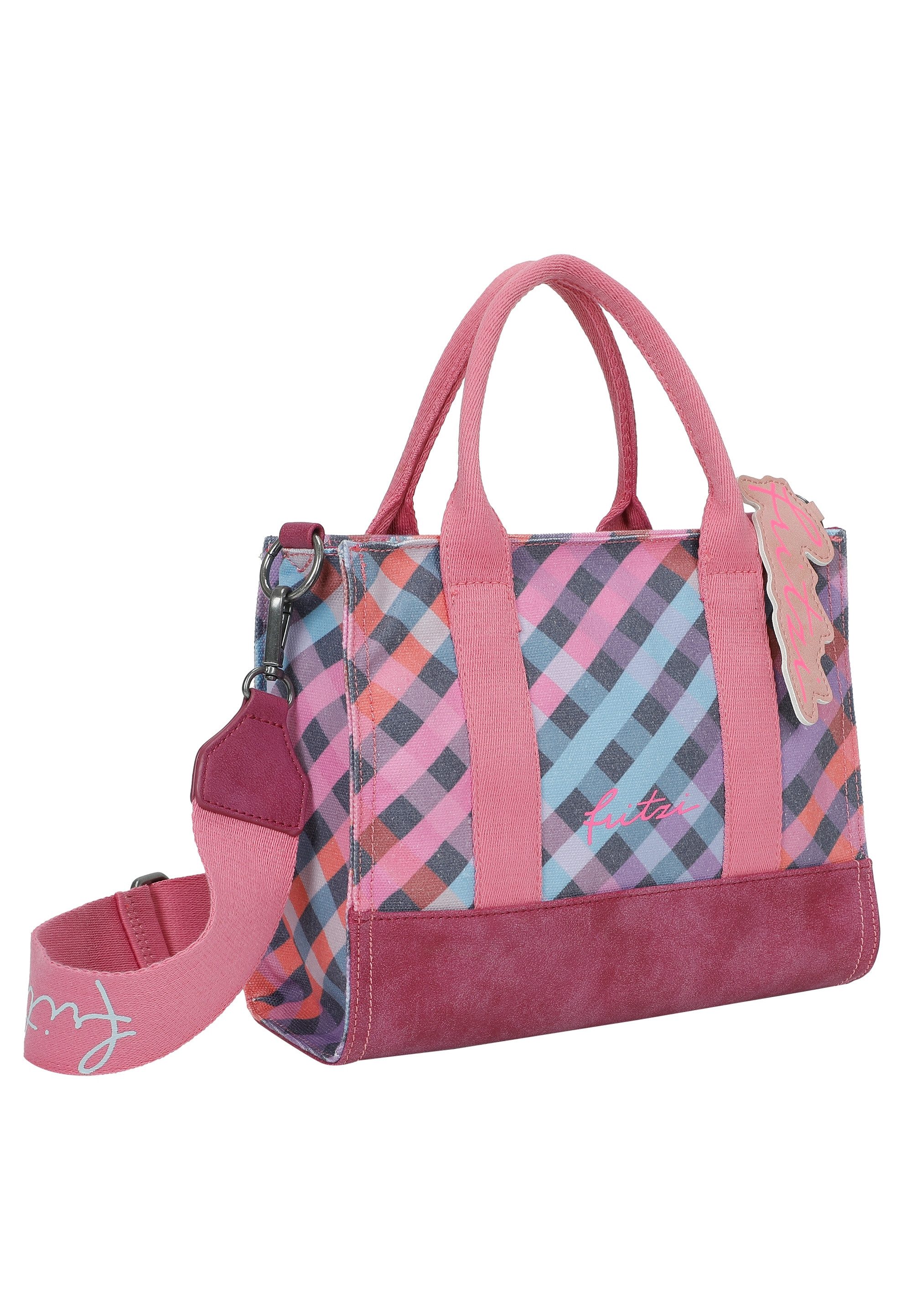 Henkeltasche Izzy09 Limited Canvas Autumn Check