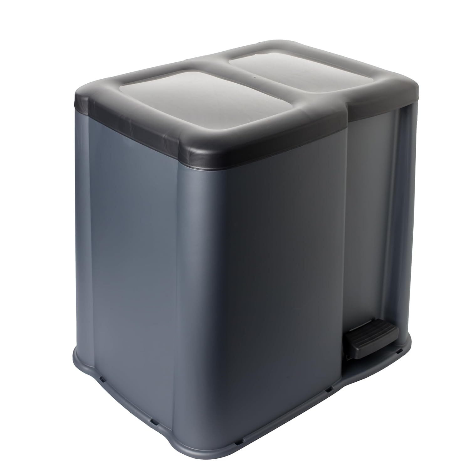 Centi Biomülleimer Treteimer SAYN 1x 14 L und 1x 6 L, Treteimer Küche mit Pedalfunktion