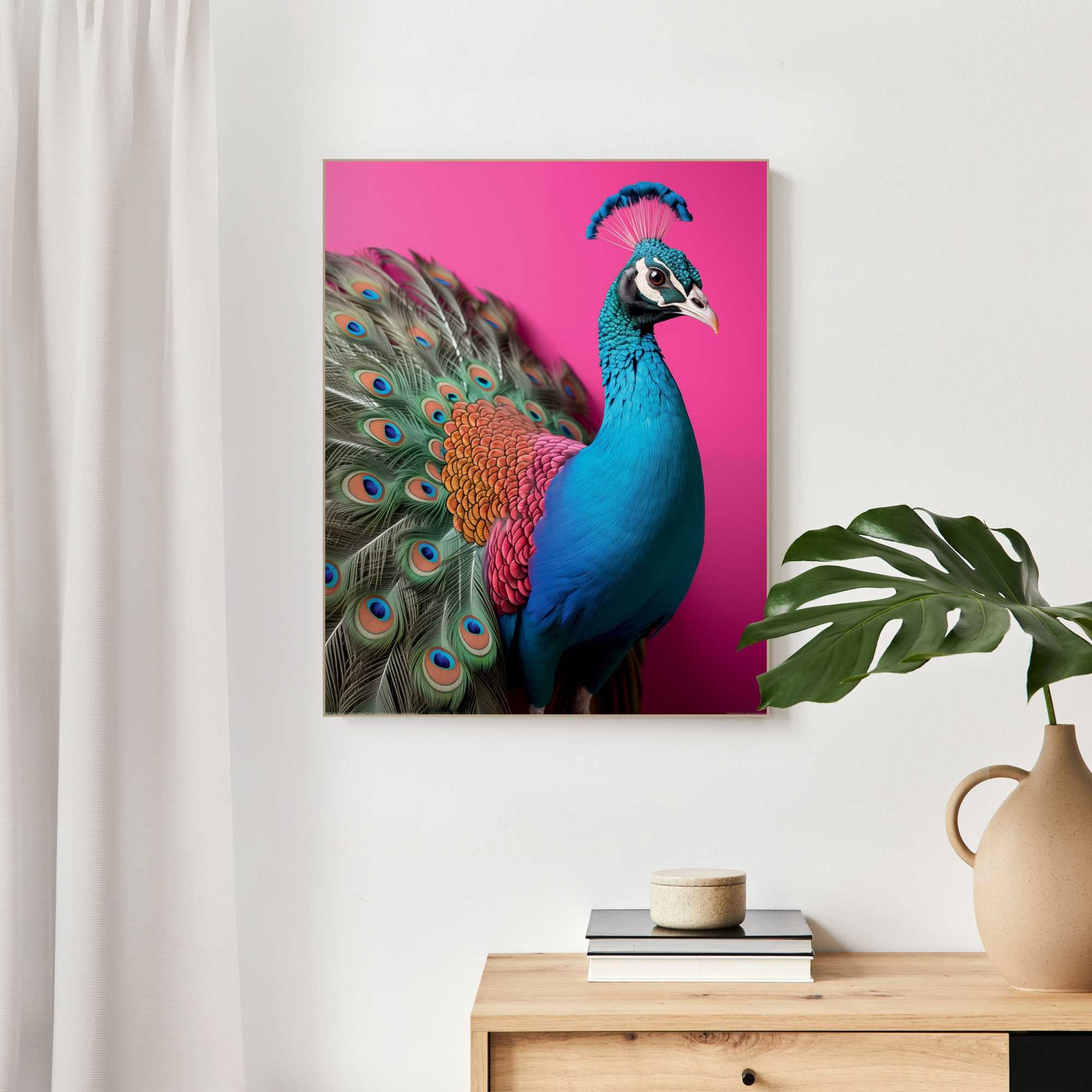 Reinders! Wandbild Pink Peacock