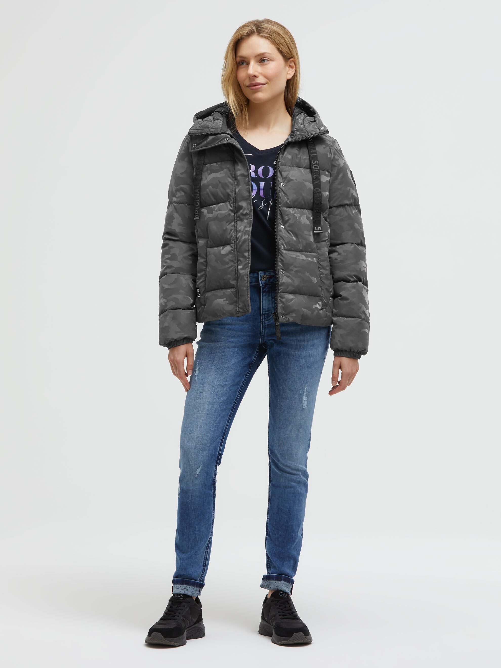 SOCCX Winterjacke mit Reißverschluss an den Einschubtaschen – Bild 3 von 5