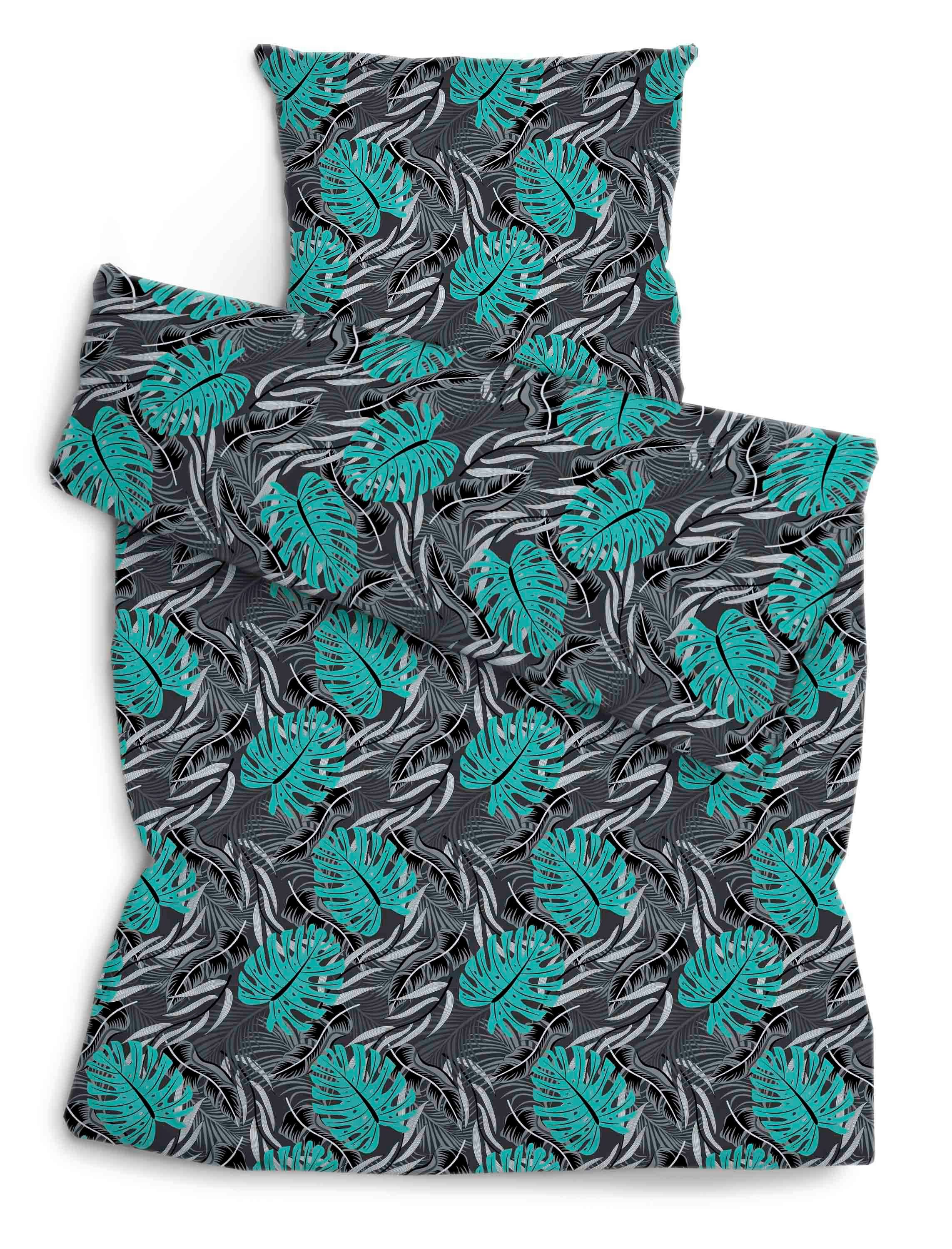 Amilian Bettwäsche Set 135x200 cm + 80x80 cm - 2-teilig, 100 % Baumwolle, 2 teilig, mit Hotelverschluss - für Erwachsene und Jugendliche