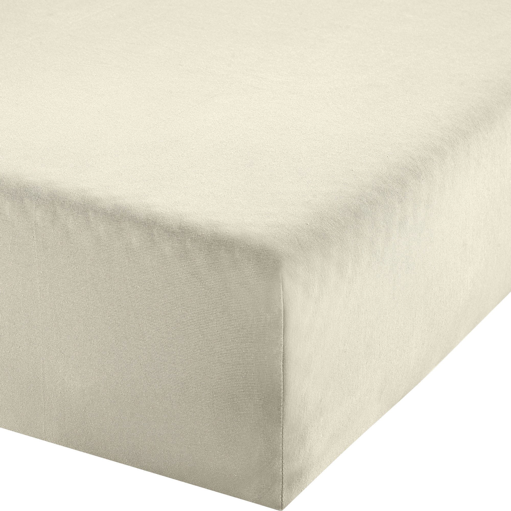 Erwin Müller Натяжные простыни Boxspring-Spannbettlaken "Regensburg", Jersey, Gummizug: Rundumgummi, (1 Stück), Single-Jersey Multi-Stretch Uni