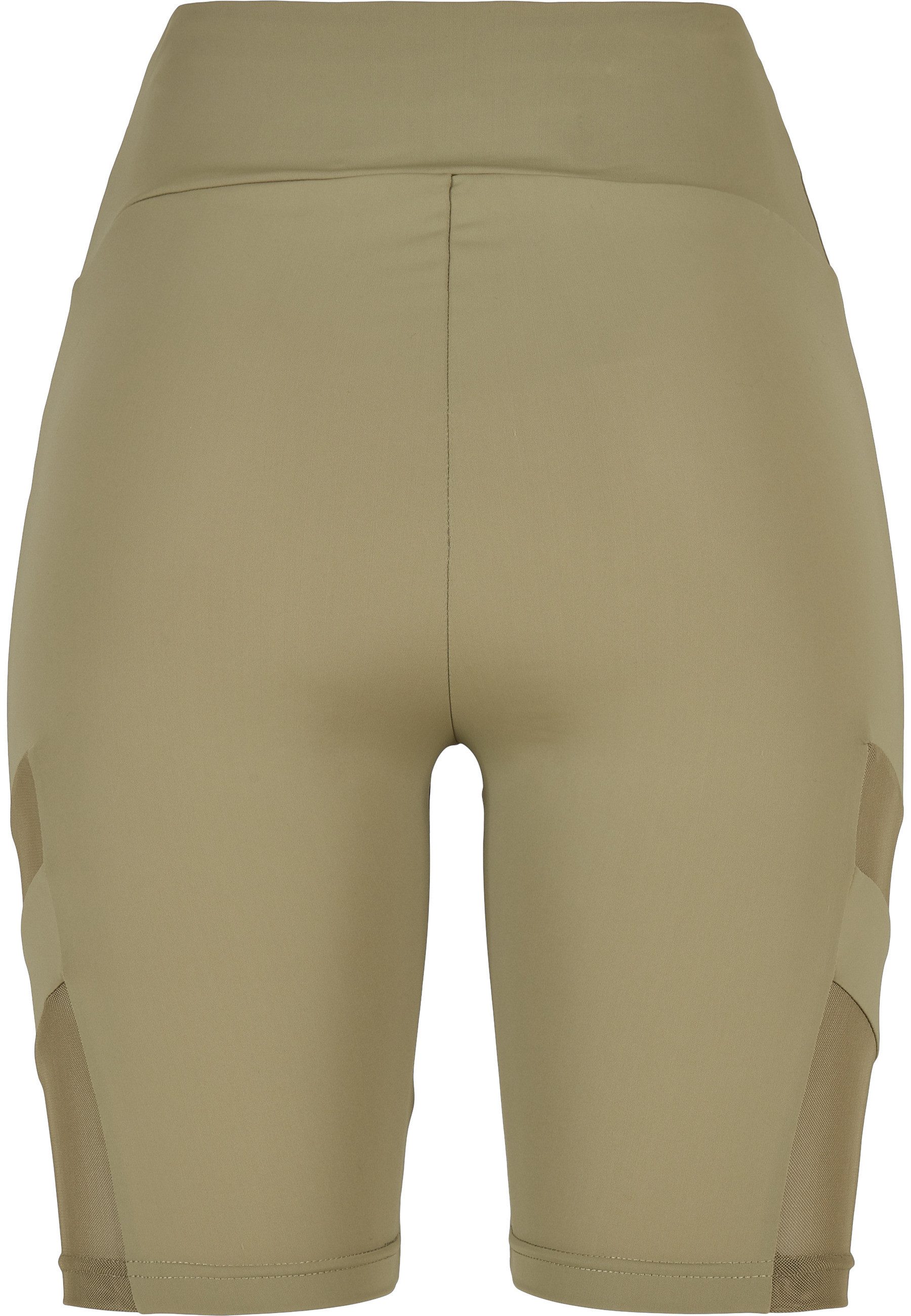 URBAN CLASSICS Stoffhose Urban Classics Damen Ladies High Waist Tech Mesh Cycle Shorts (1-tlg)