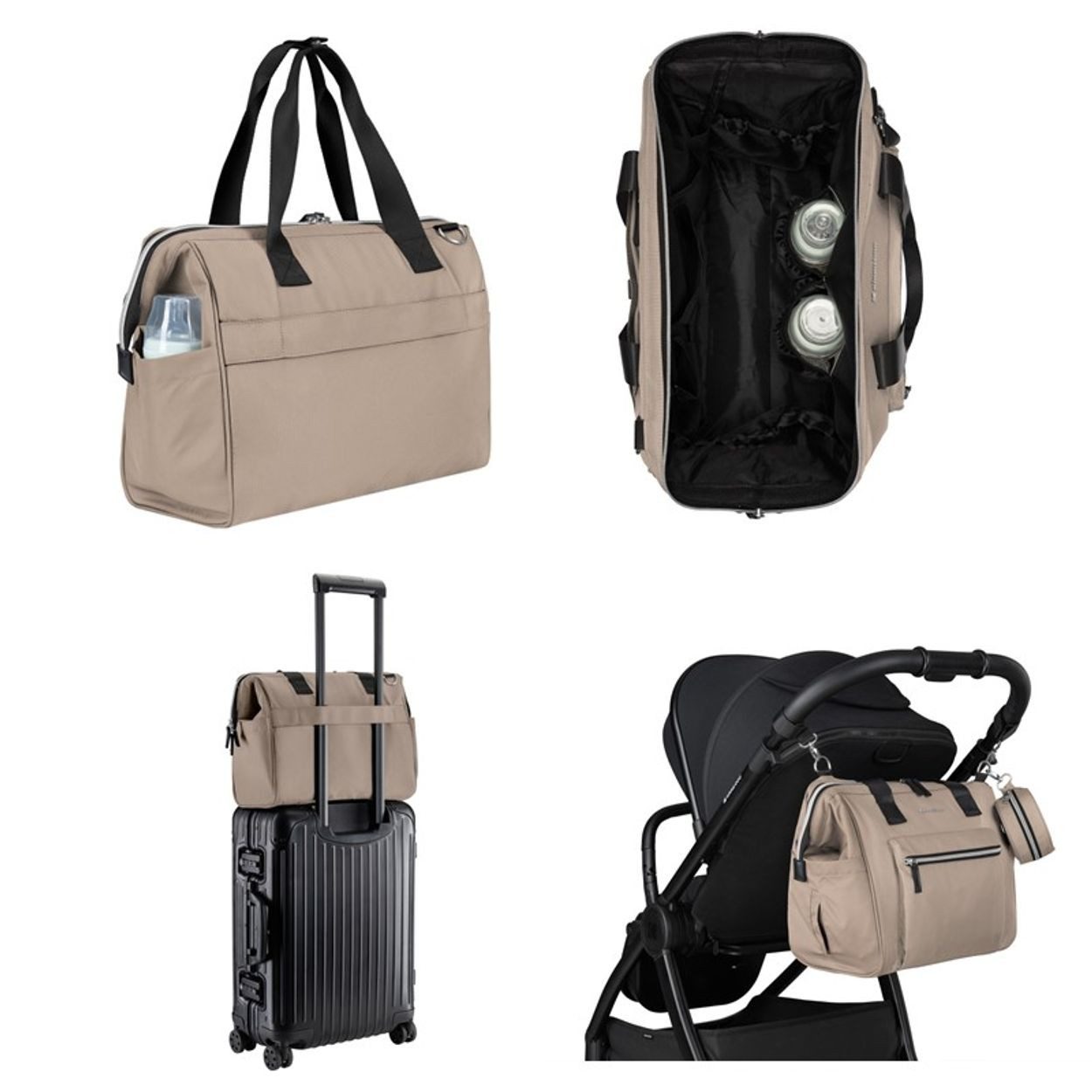 Kikkaboo Wickeltasche Tasche Maxi Wickelunterlage (1-tlg), kleine Tasche, Reißverschluss