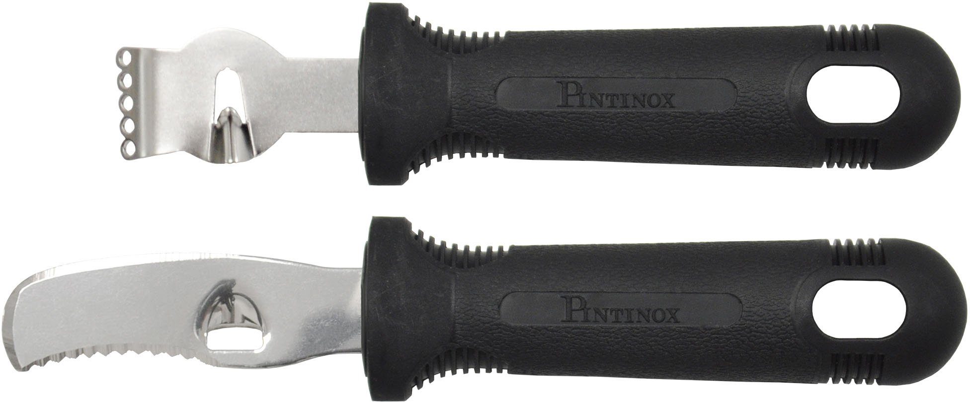 PINTINOX Zitruszester Professional, (Set, 2-tlg), Zitrusfruchtset (Zitrusmesser und Zester), Edelstahl