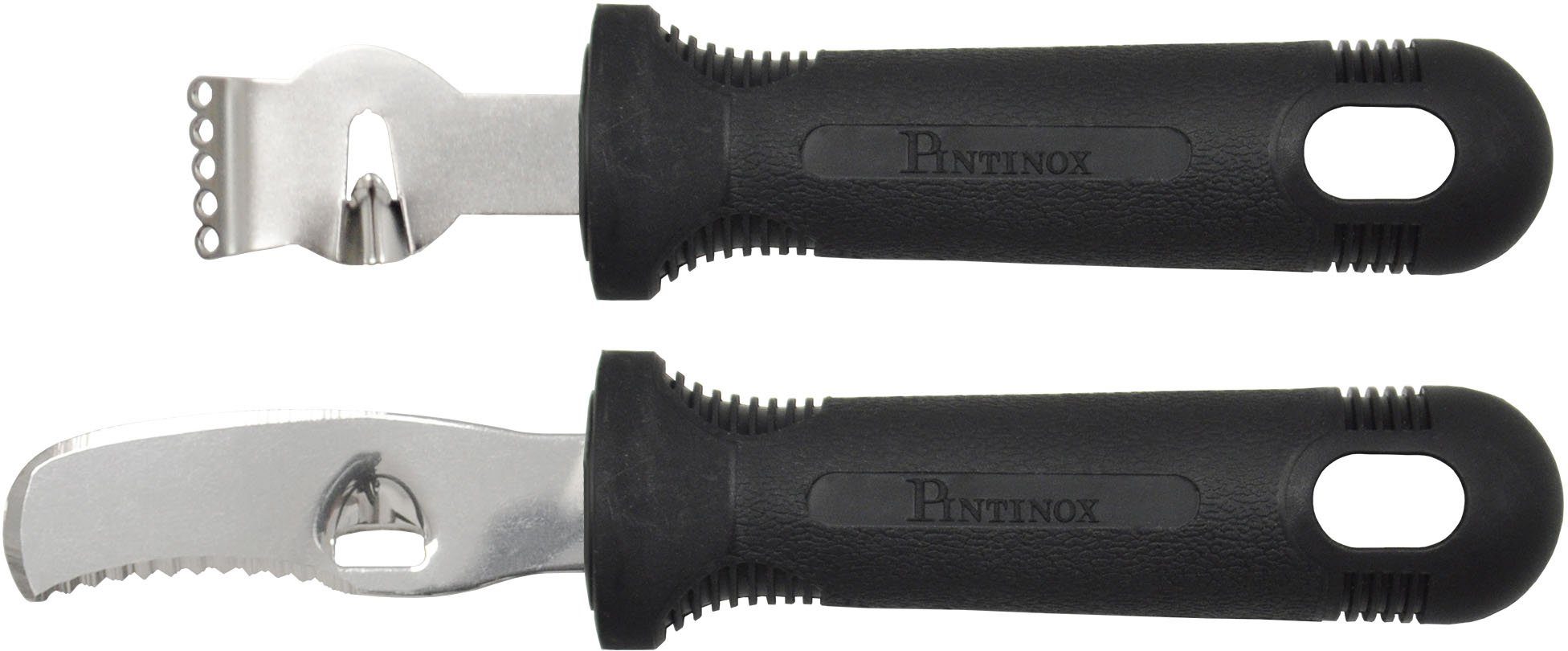 PINTINOX Zitruszester Professional, (Set, 2-tlg), Zitrusfruchtset ( Zitrusmesser und Zester), Edelstahl