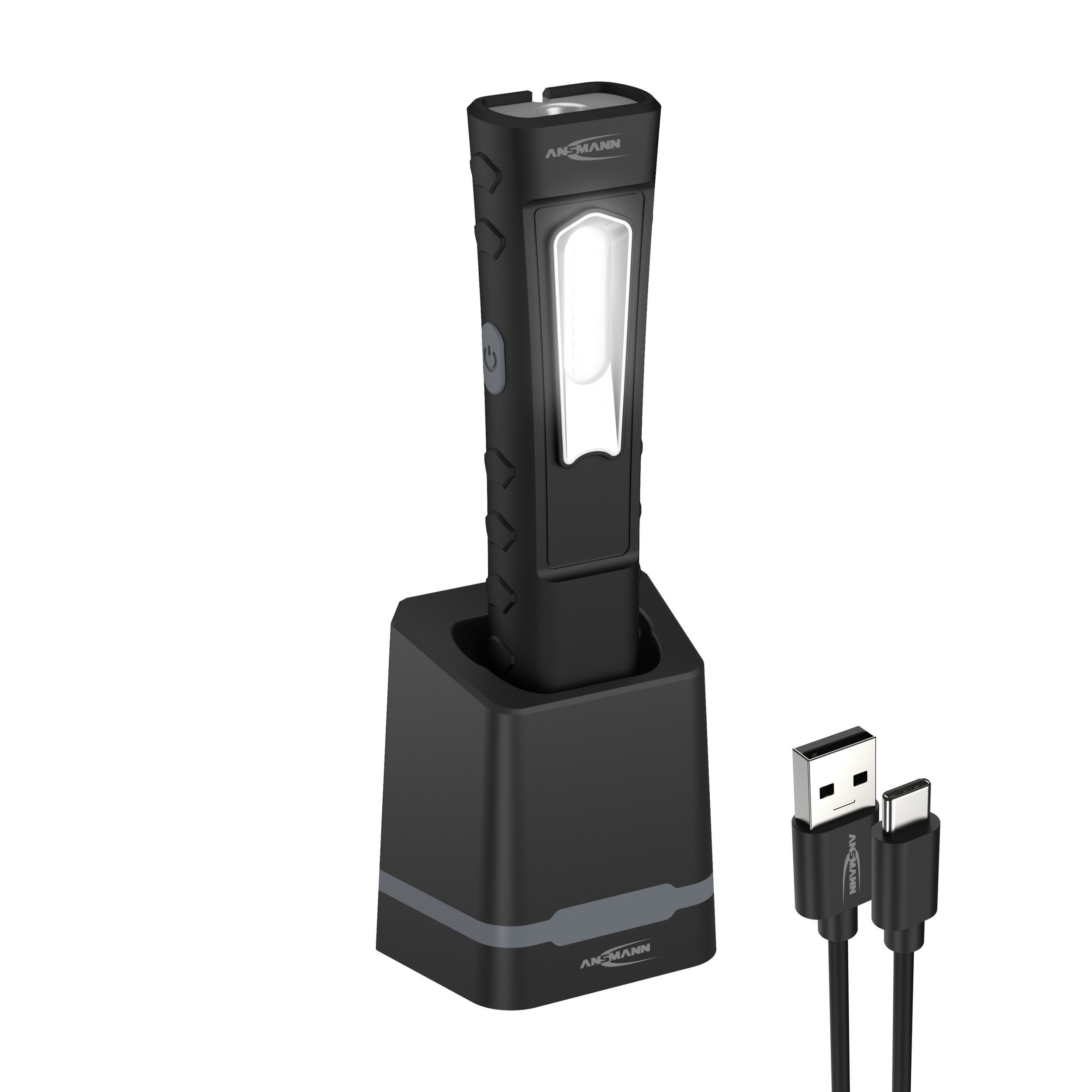 ANSMANN AG LED Arbeitsleuchte wiederaufladbare Inspektionsleuchte 10W LED, inkl. Ladestation