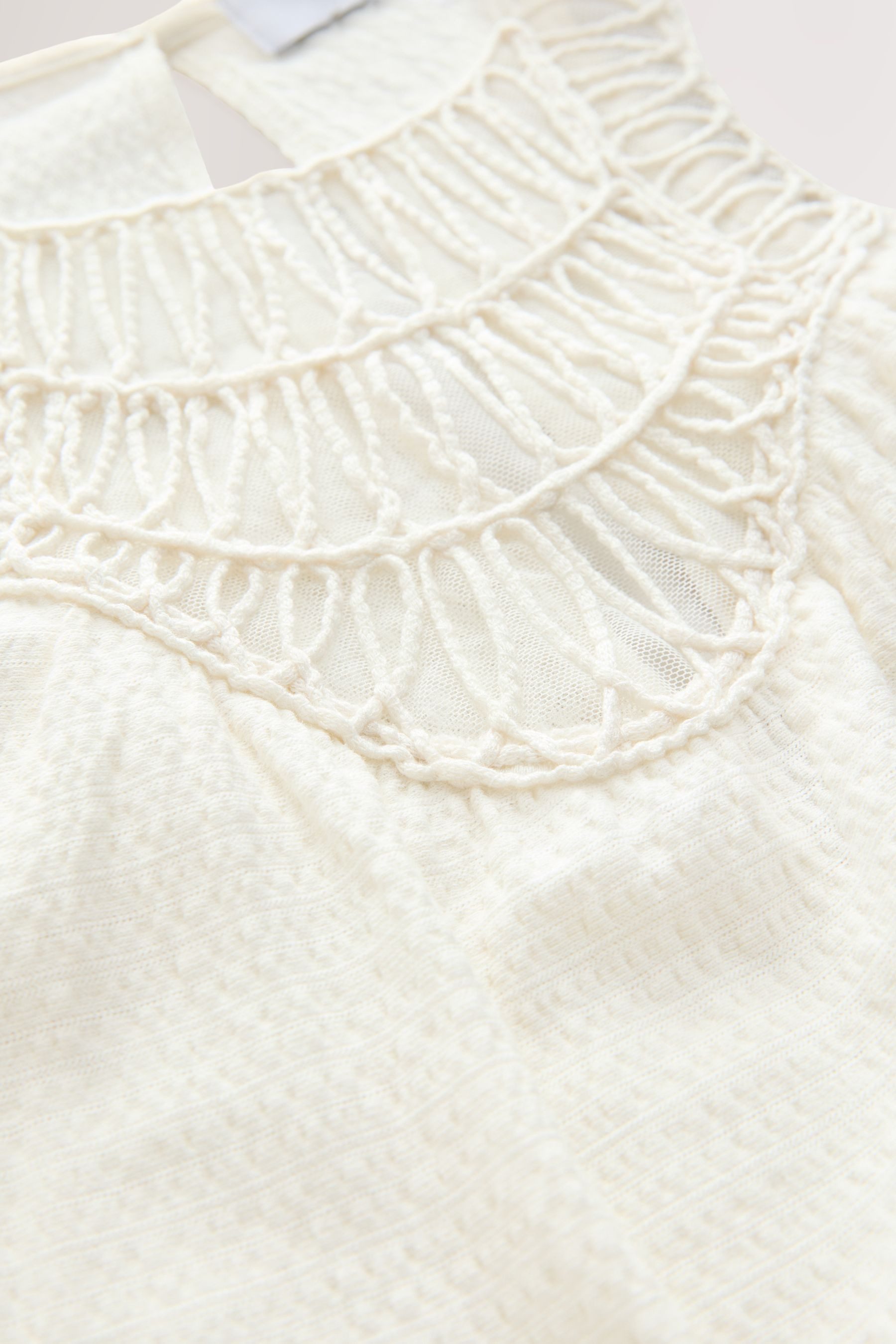 Next Strandkleid Minikleid aus Häkel-Mix (1-tlg) günstig online kaufen