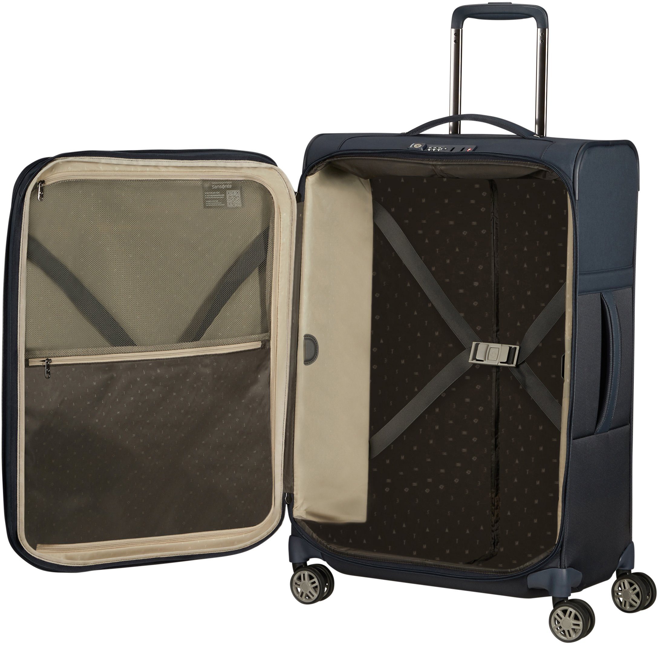 Samsonite Weichgepäck-Trolley AIREA, verschiedene Größen und Farben, 4 Rollen, mit Volumenerweiterung, mit mehreren Tragegriffen, mit Fronttasche