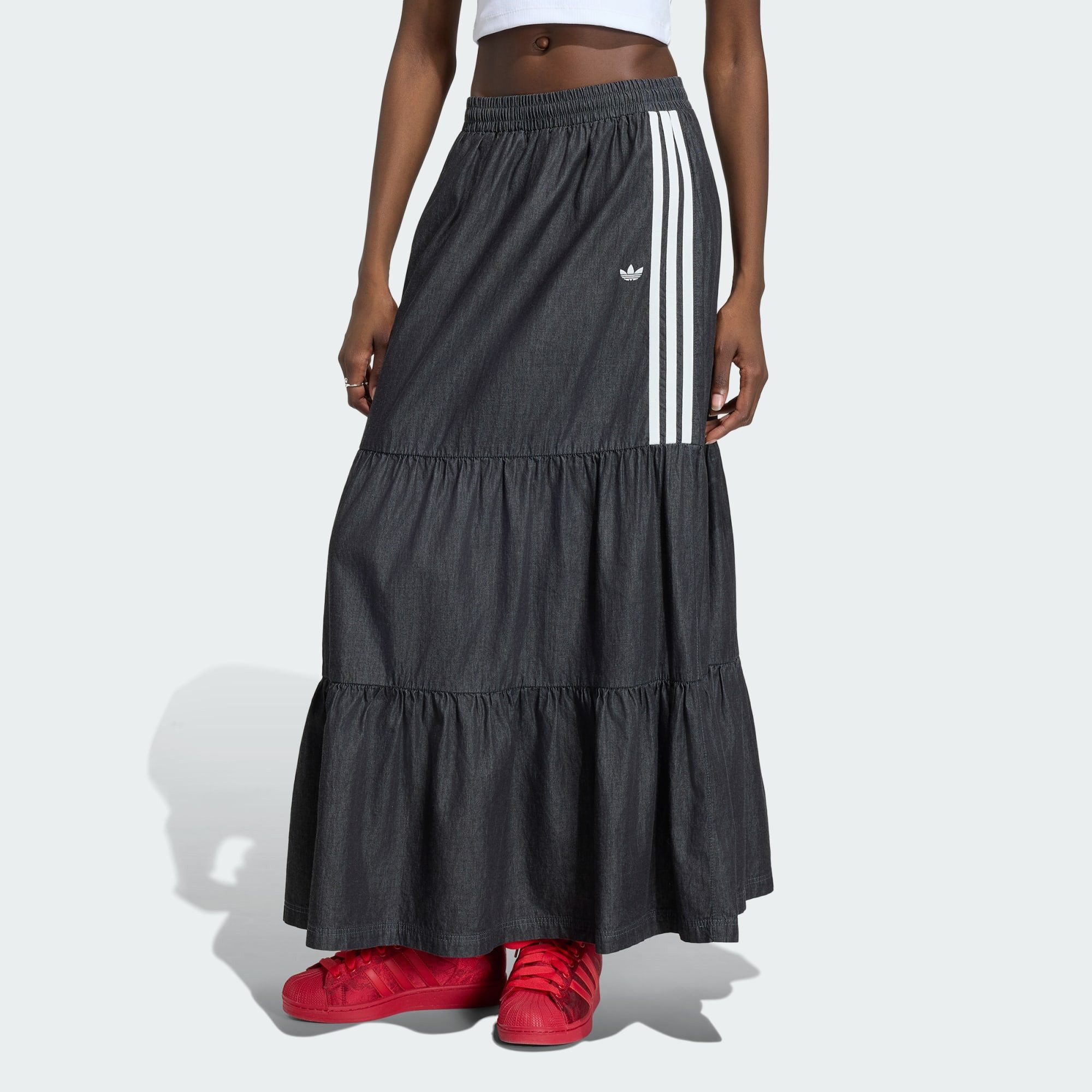 adidas Originals Jeansrock ADIDAS ORIGINALS SUMMER GLOW JEANSROCK (1-tlg)