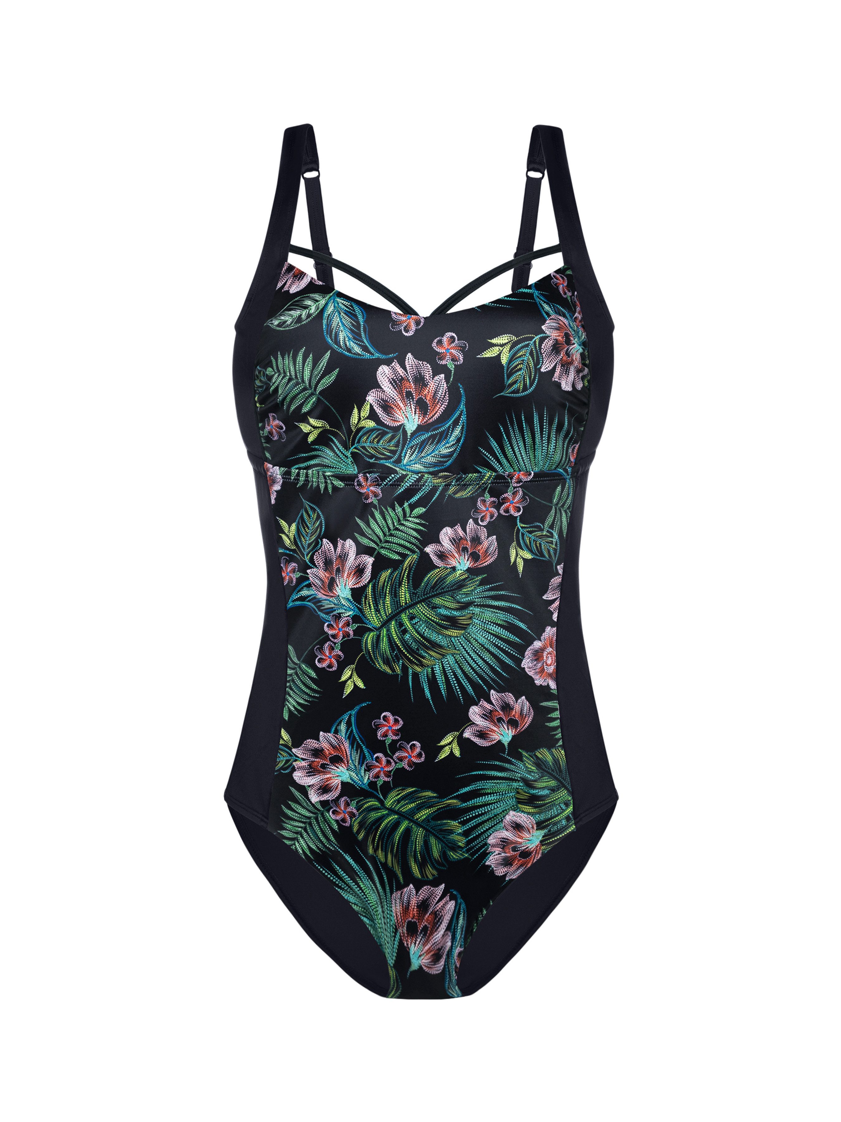 Dorina Badeanzug KANJARI Florales Muster, Leicht gepolstert, Pads herausneh günstig online kaufen