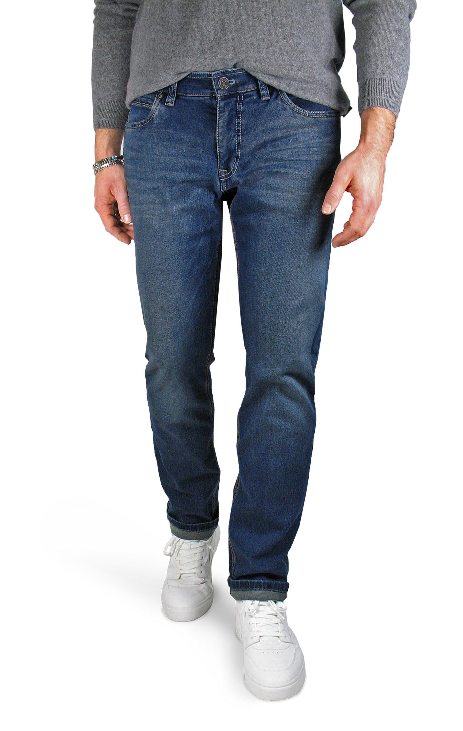 Atelier GARDEUR 5-Pocket-Jeans Batu-2 Superflex Denim 68 vintage blue | Straight-Fit Jeans