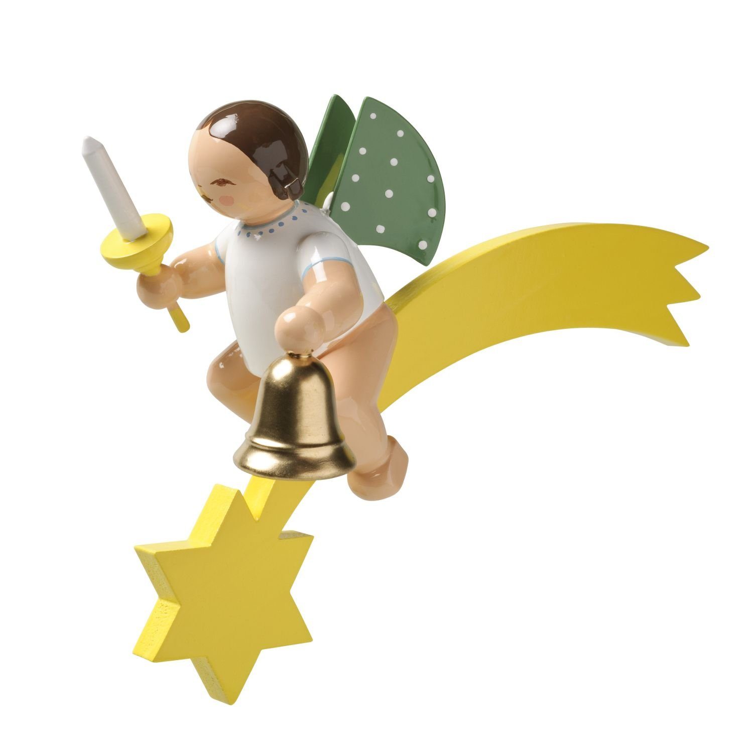 Wendt & Kühn Weihnachtsfigur Engel mit Glocke und Kerze auf Komet 650/70/53 günstig online kaufen