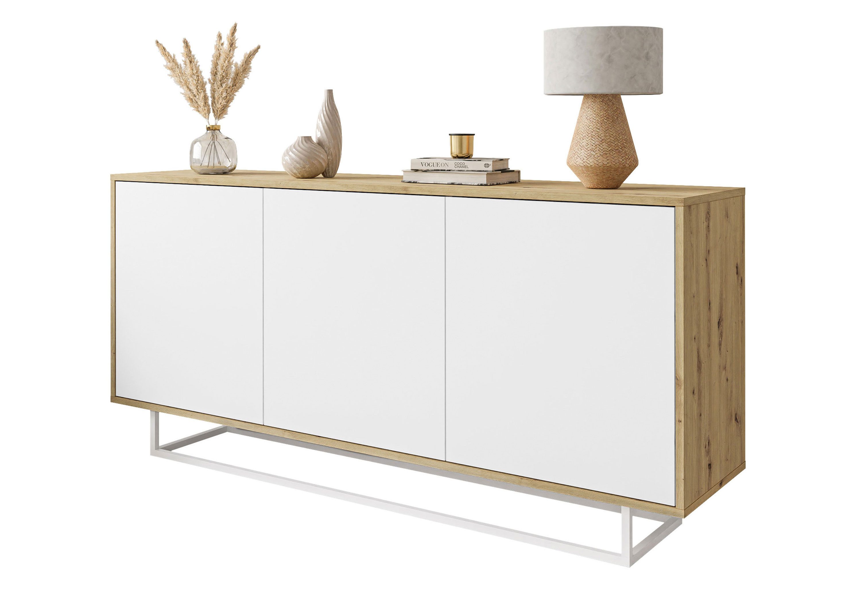 Lookway Kommode SANAYI LOFT mit Metallgestell, Breite: 156 cm