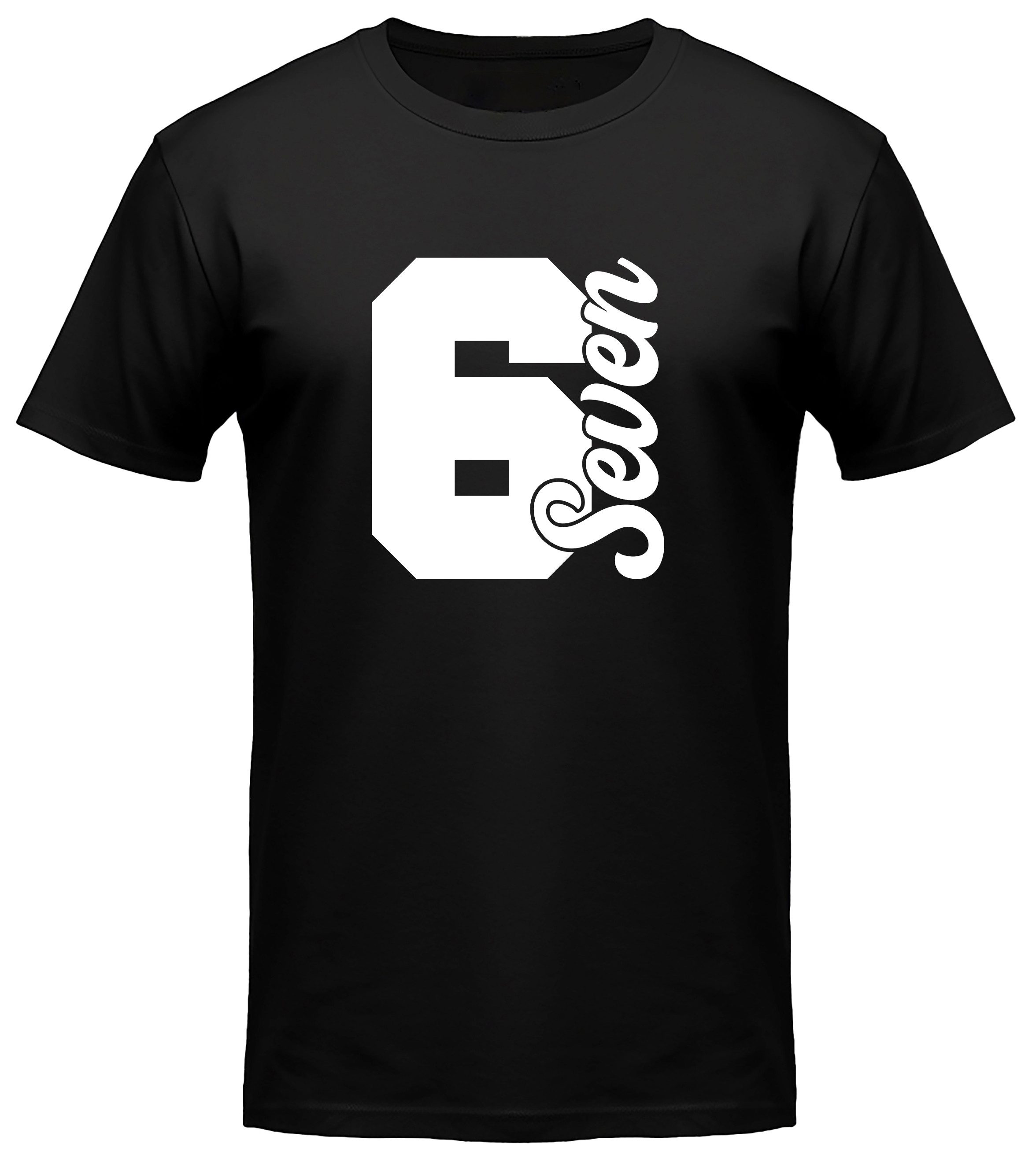 MyDesign24 T-Shirt Herren oder Damen Printshirt 6 7 Sixseven T-Shirt i766