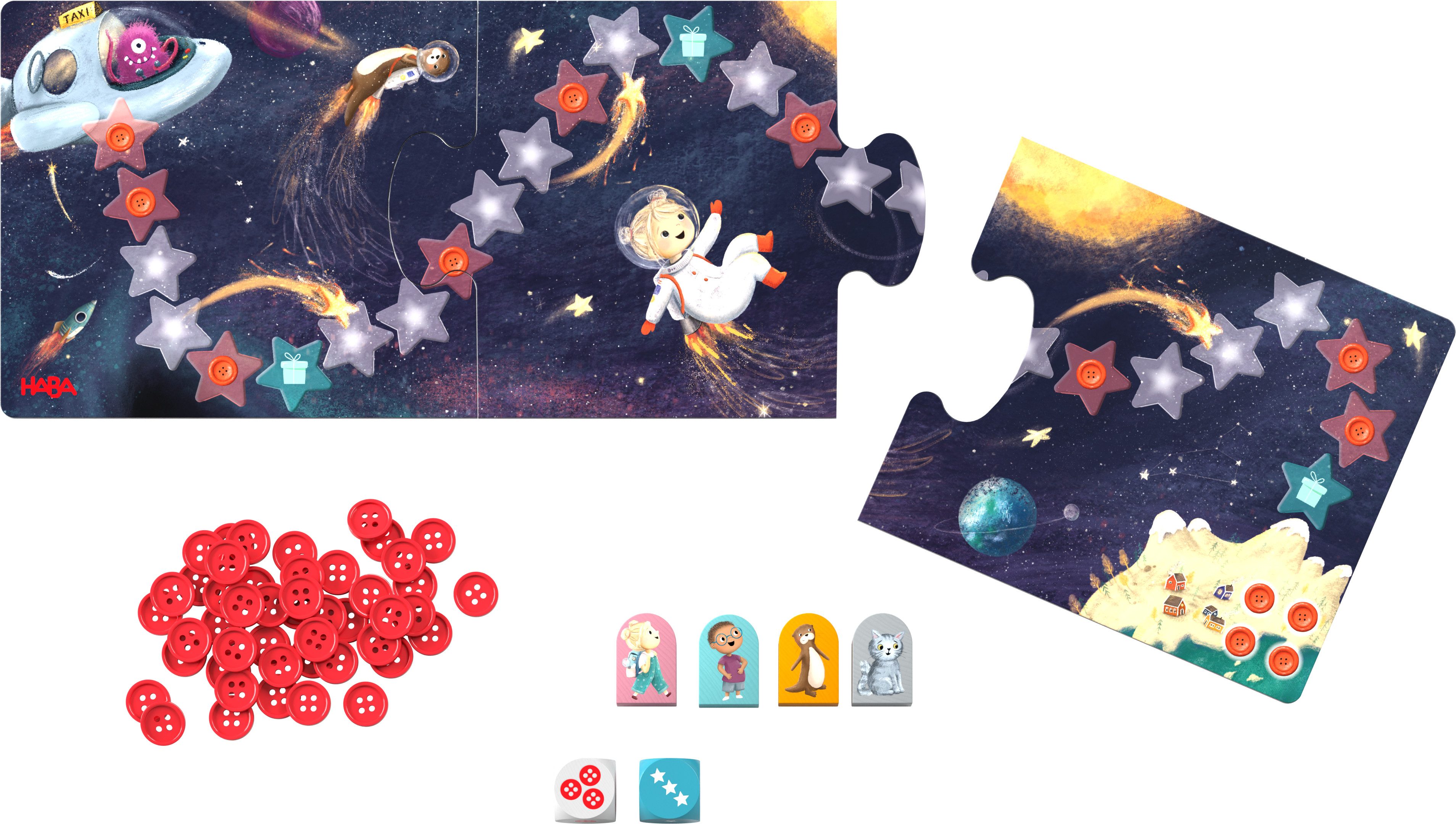 Haba Spiel Mein Knopf, ein Universum, Kinderspiel