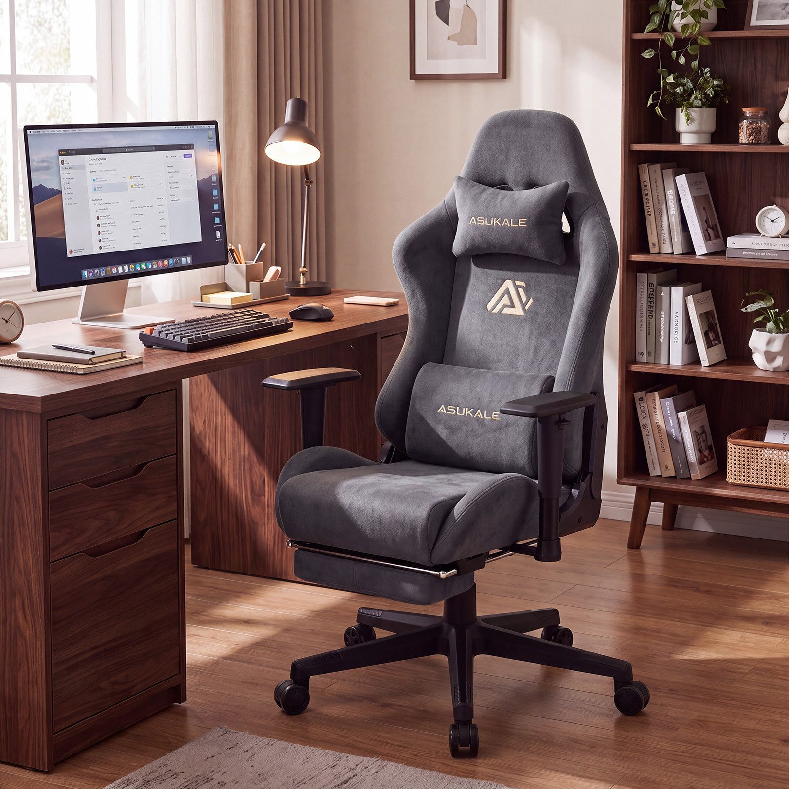 Asukale Gaming-Stuhl XXL Gaming-Stuhl ErgoComfort 4D mit Fußstütze – Bild 3 von 5