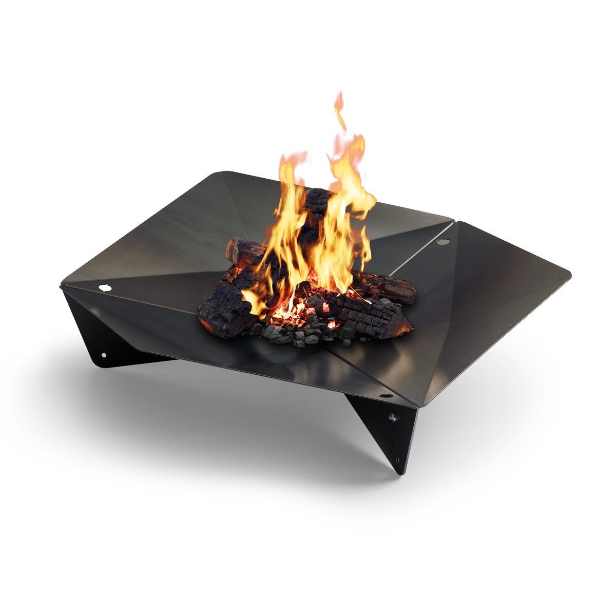 höfats Feuerschale TRIPLE, (Feuerstelle und Grill, für Terrasse und Garten, Corten-Stahl mit Rost-Optik), Ø 65 cm, Höhe: 17 cm