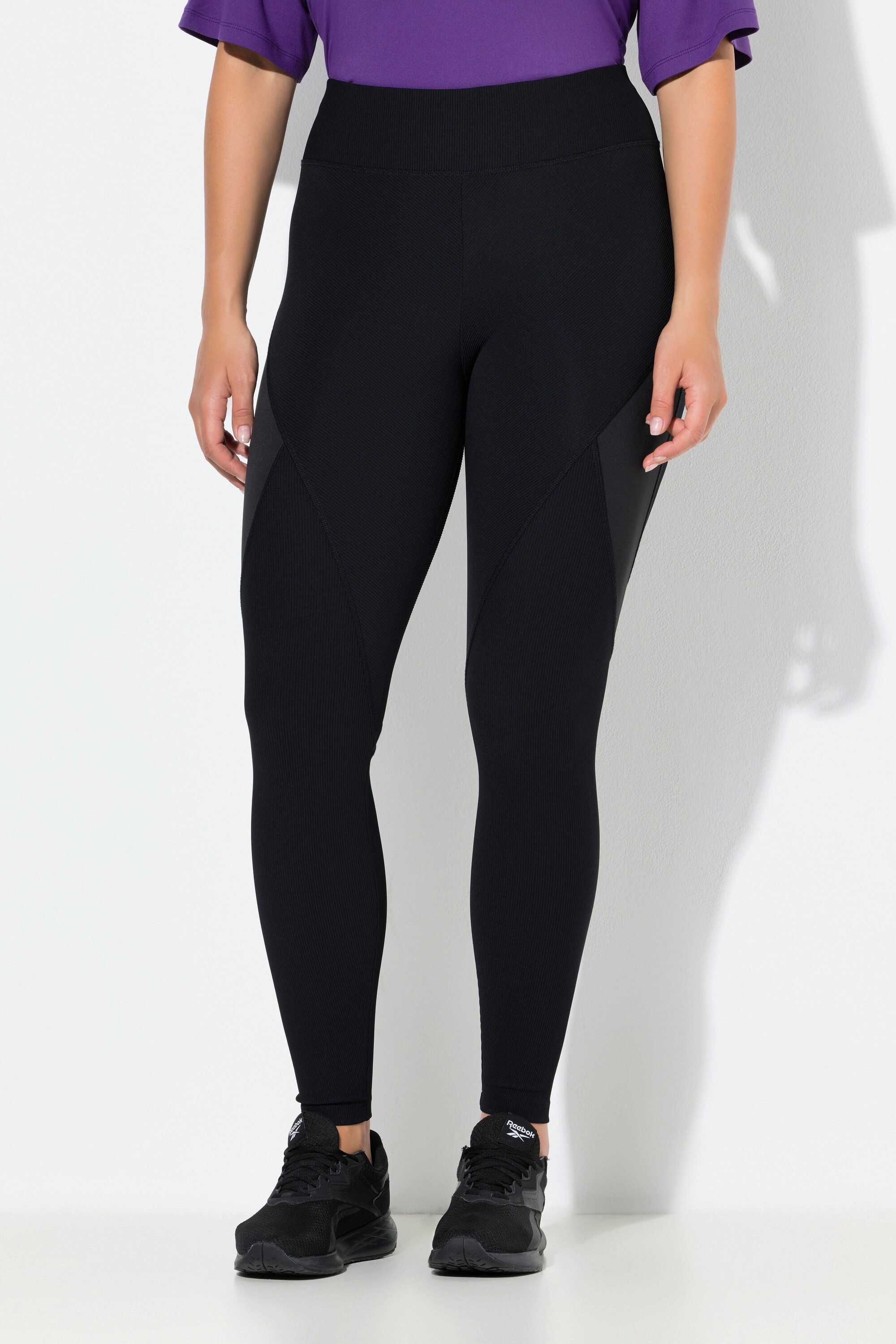 Ulla Popken Leggings Funktions-Leggings Rippjersey Zipptasche recycelt günstig online kaufen