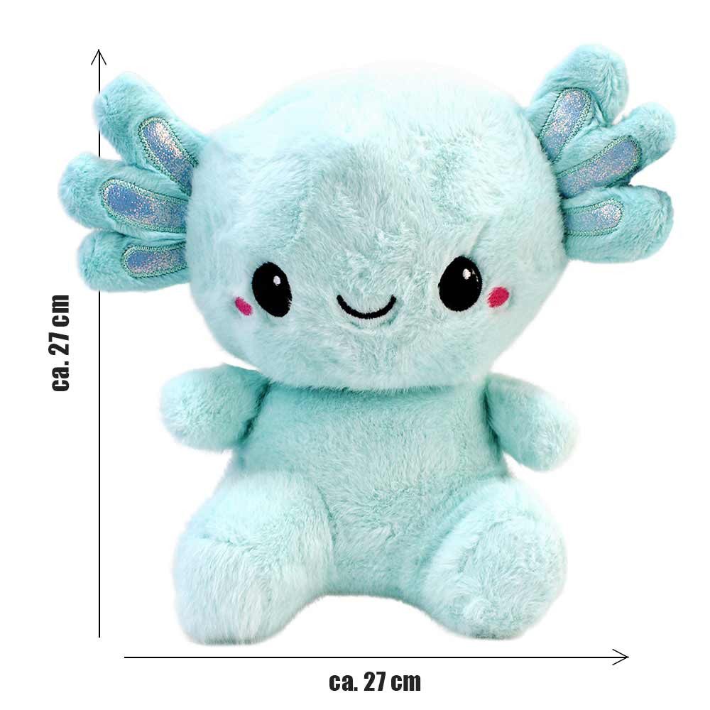 PMS Kuscheltier Axolotl Plüsch sitzend - ca. 27 cm (1-St)