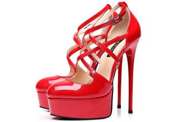 Giaro Galana 1006 Red Shiny High-Heel-Pumps