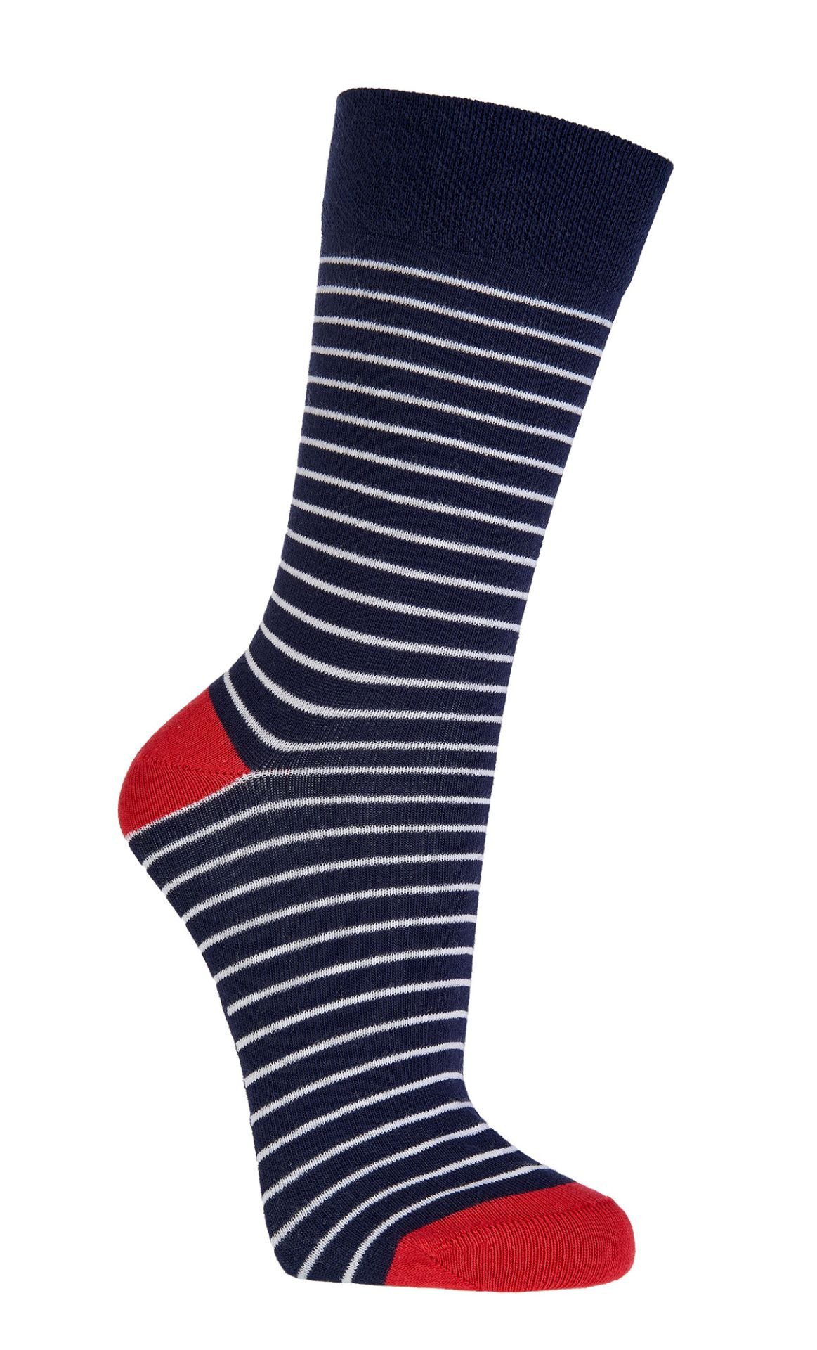 FussFreunde Freizeitsocken 6 Paar maritime Socken "Ahoi" mit Bio-Baumwolle für Küsten-Liebhaber