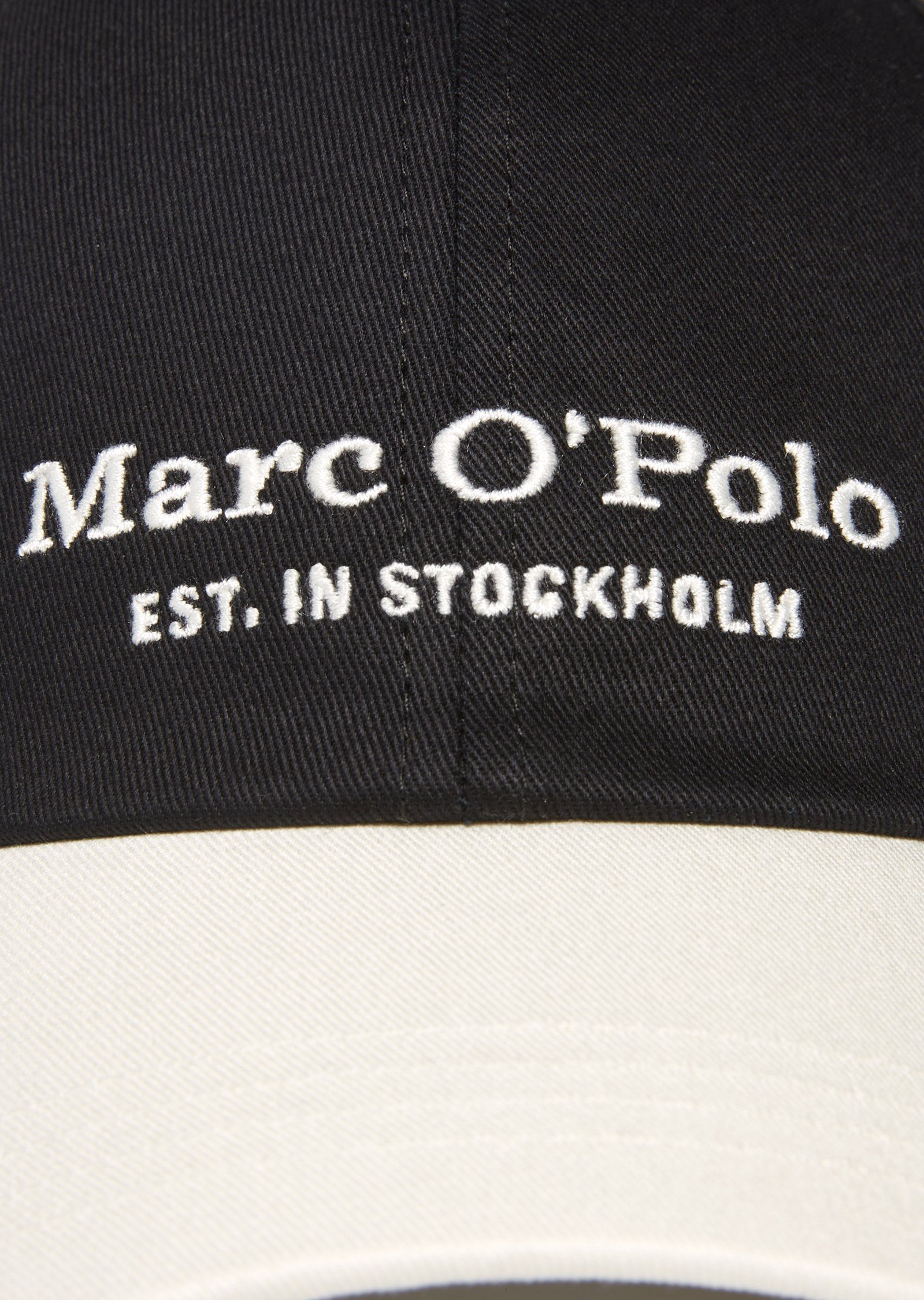 Cotton Marc Cap aus reinem Organic schwarz O'Polo Baseball