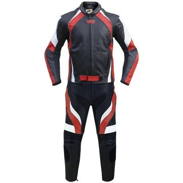 German Wear Motorradkombi GW415K-2tlg 2-teiler Motorradkombi Biker lederkombi aus Rindsleder