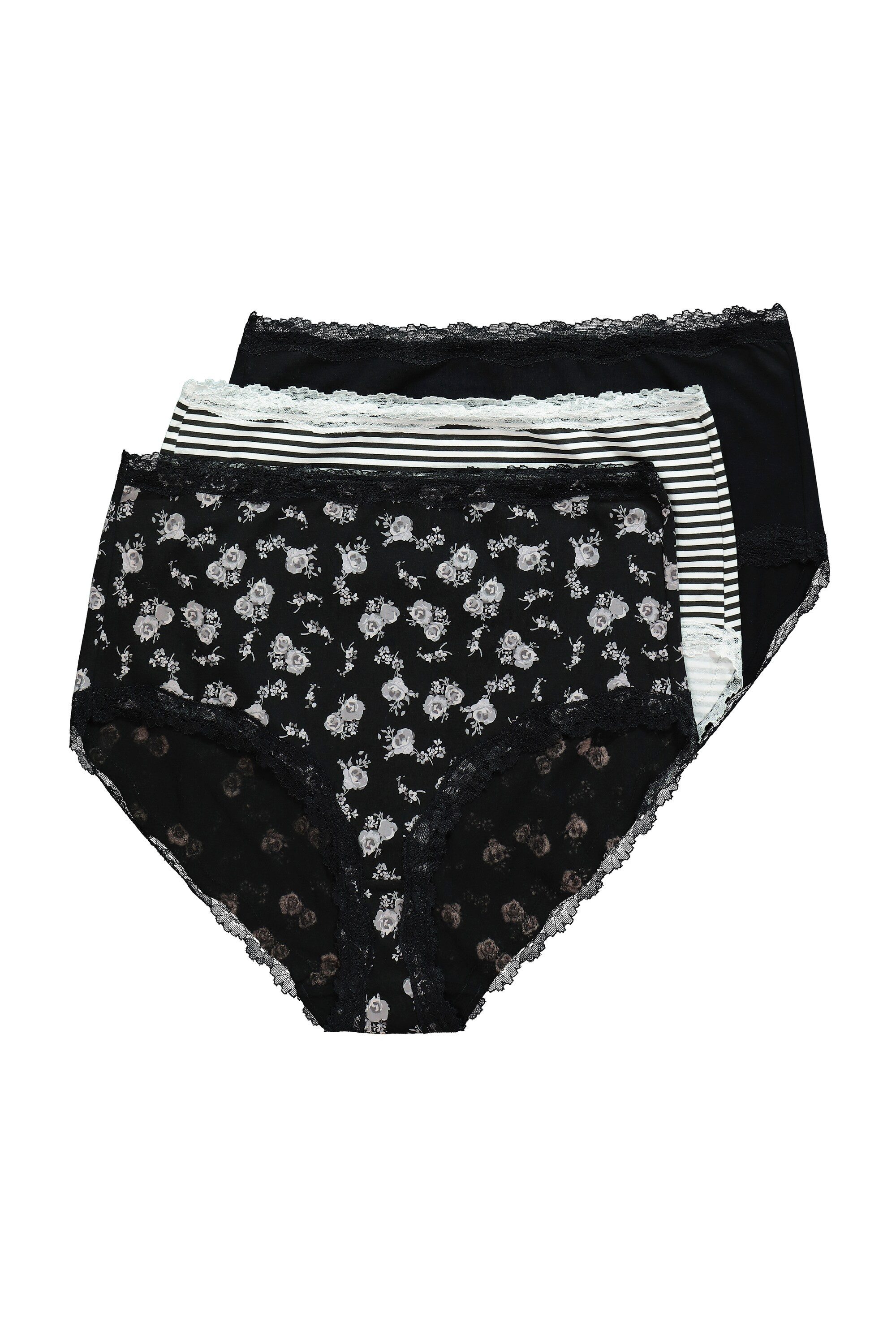 Slip Maxislips 3er-Pack Spitzenkanten