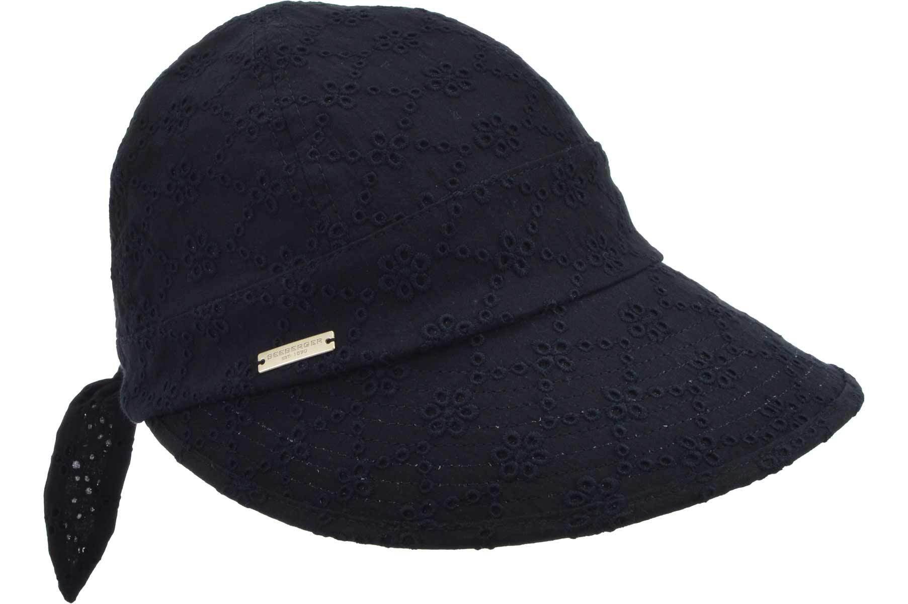 Seeberger Schirmmütze Baumwollstoff Schirmmütze mit Lochstickerei günstig online kaufen
