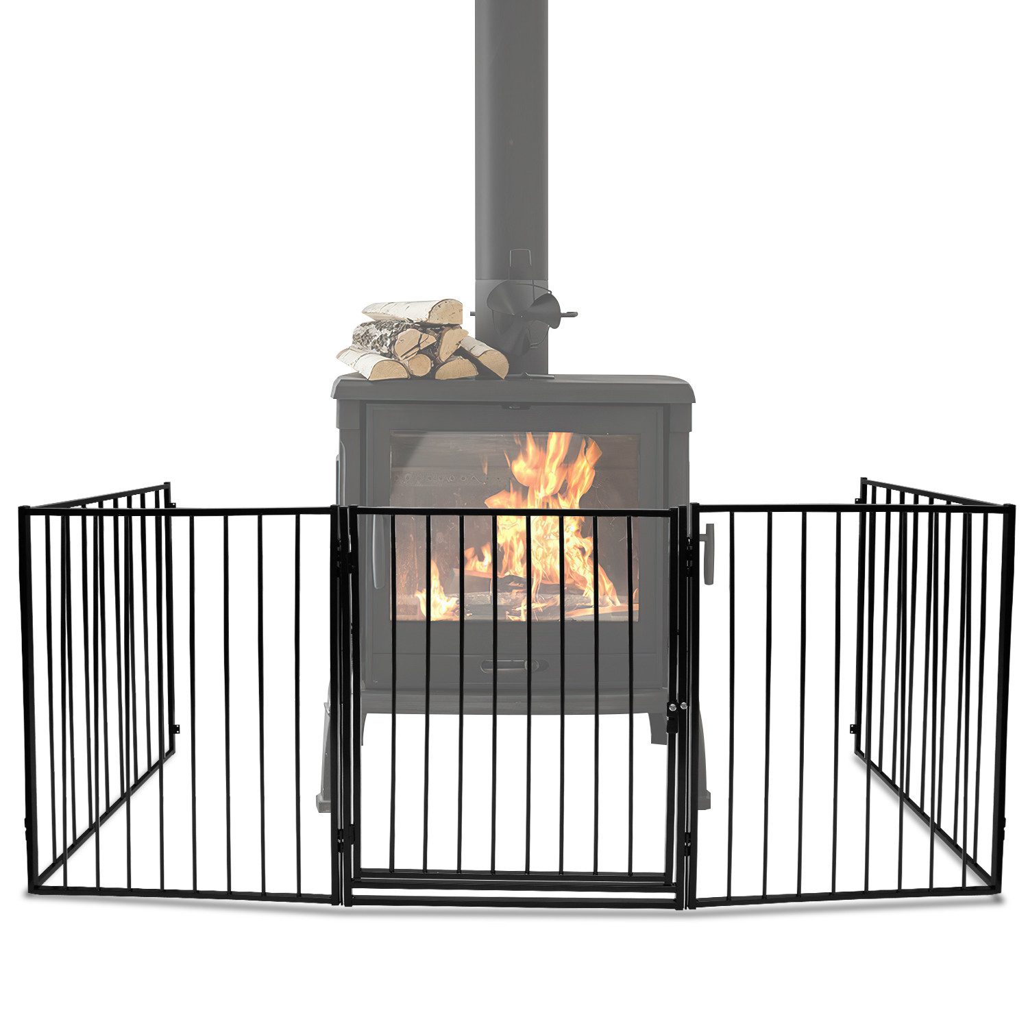 Clanmacy Kamingitter Kamingitter Kaminschutzgitter Baby Schutzgitter Absper günstig online kaufen