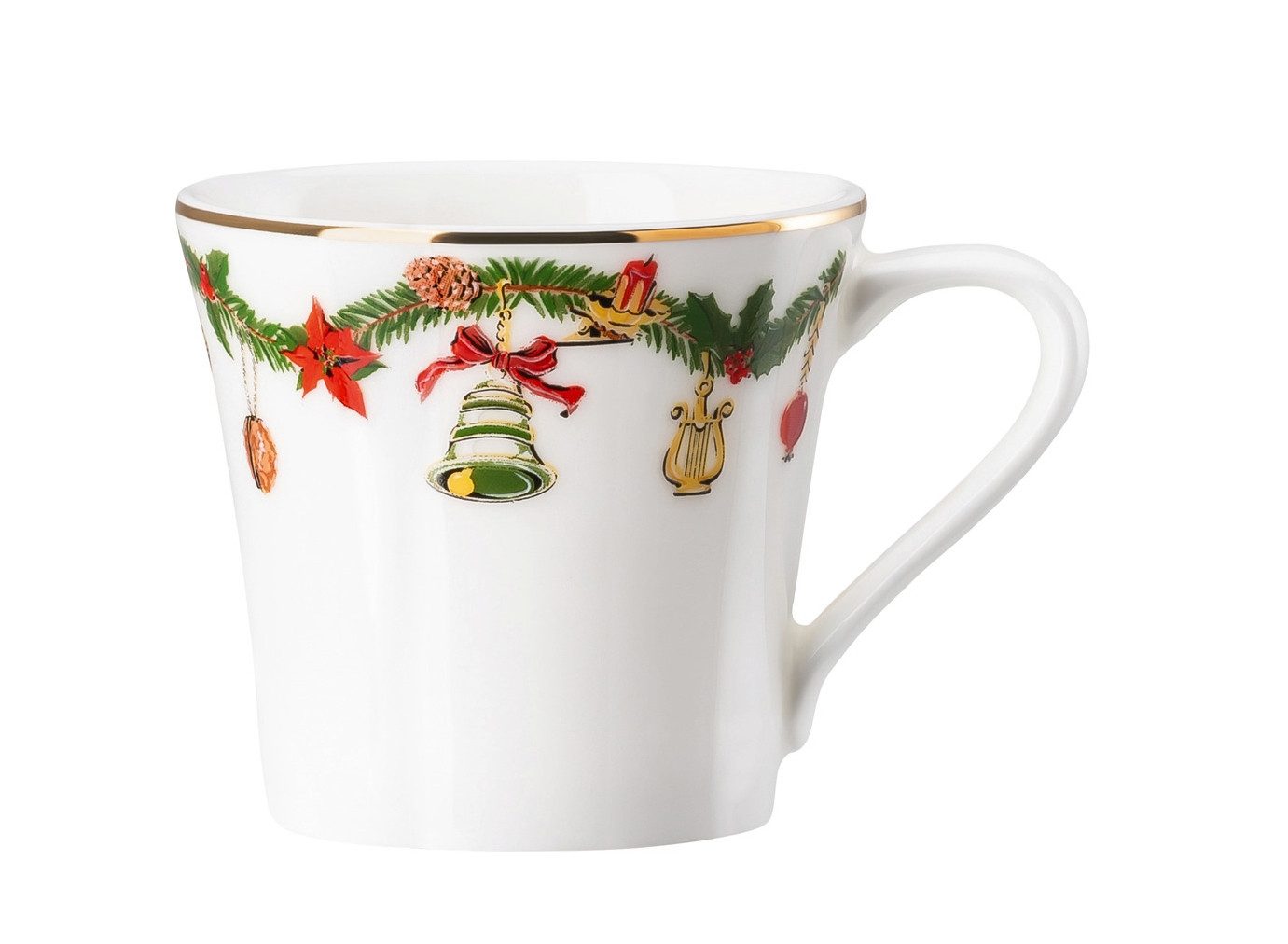 Hutschenreuther Tasse Nora Christmas Espresso-Obertasse 0,09 l, Bone China, Tassen