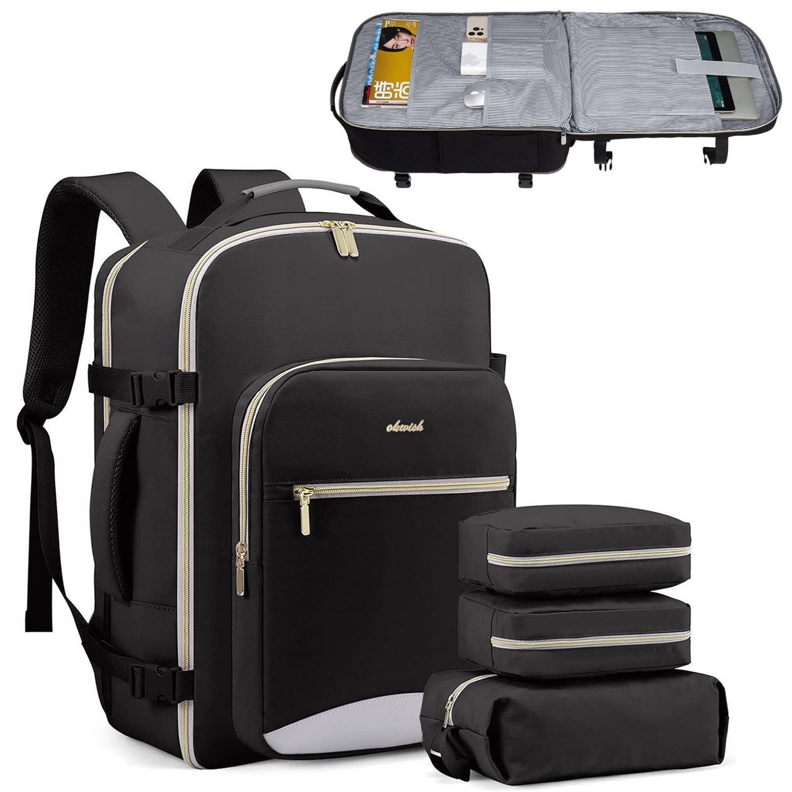REDOM Reiserucksack 40L Handgepäck Laptoptasche mit günstig online kaufen