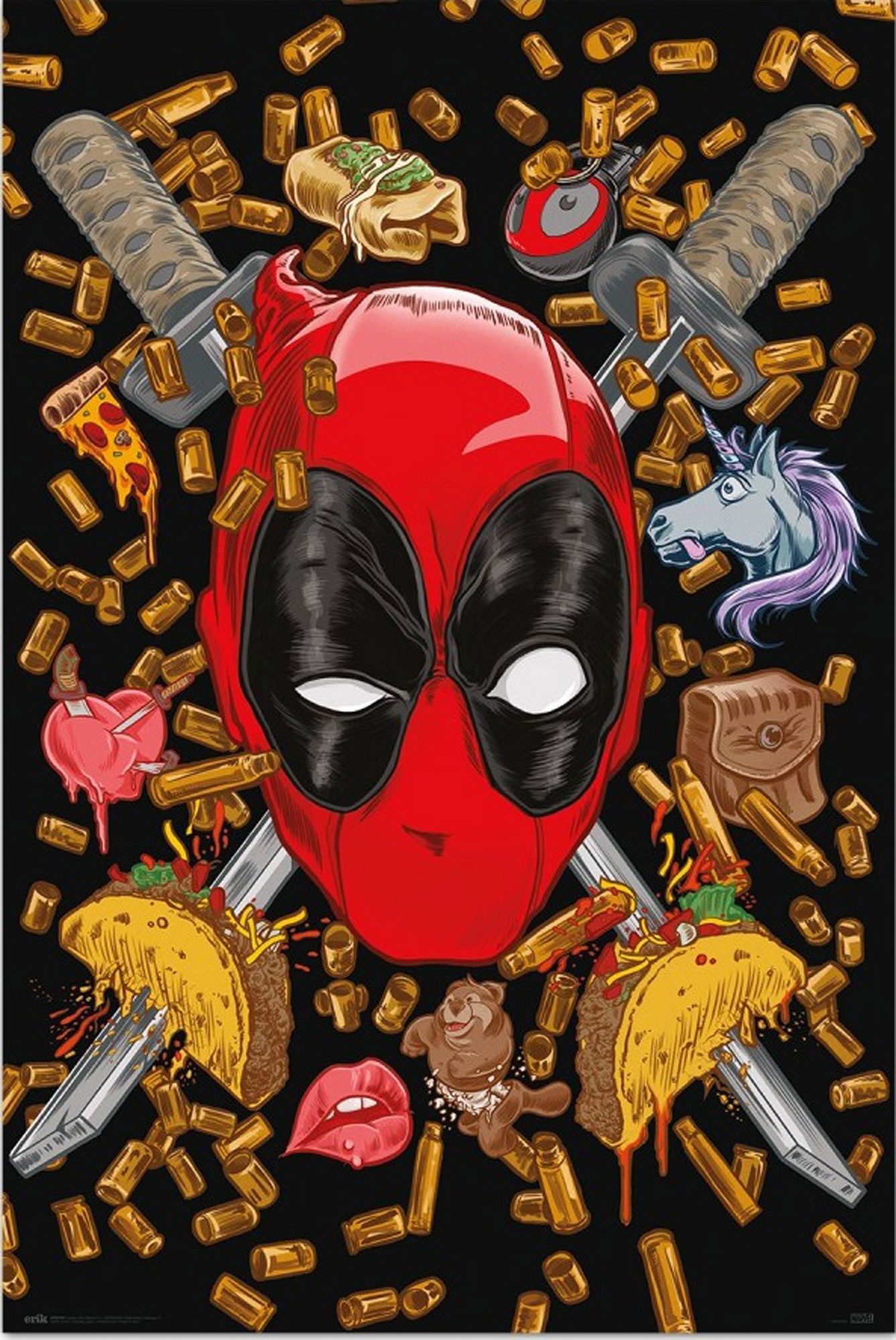 Poster Deadpool - Poster - Bullets and Chimichangas