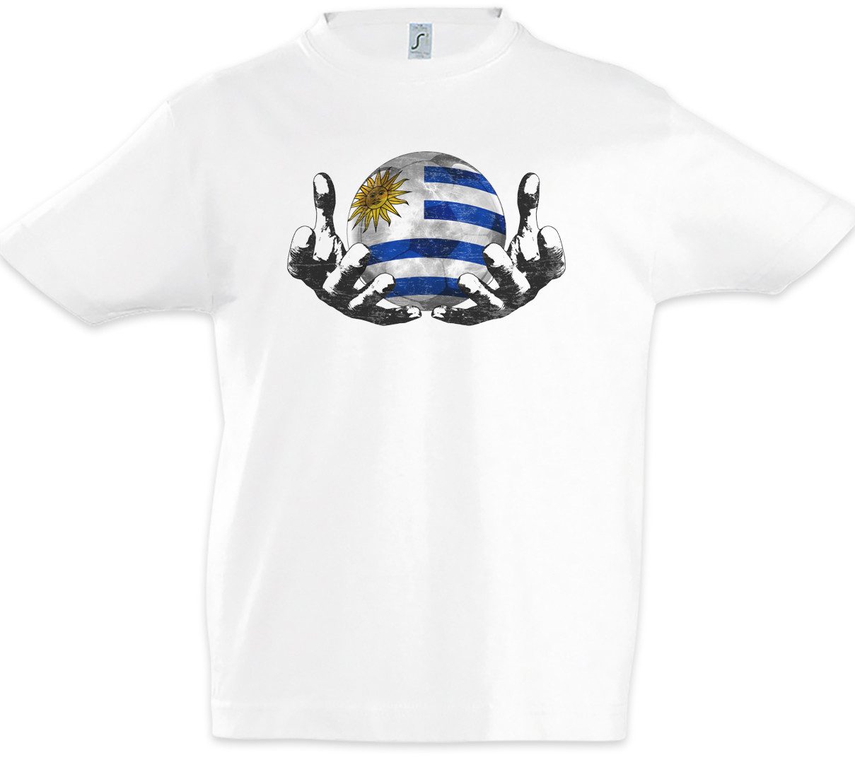Print-Shirt Uruguay Football Magic Ball Kinder T-Shirt Uruguayisch Uruguayische