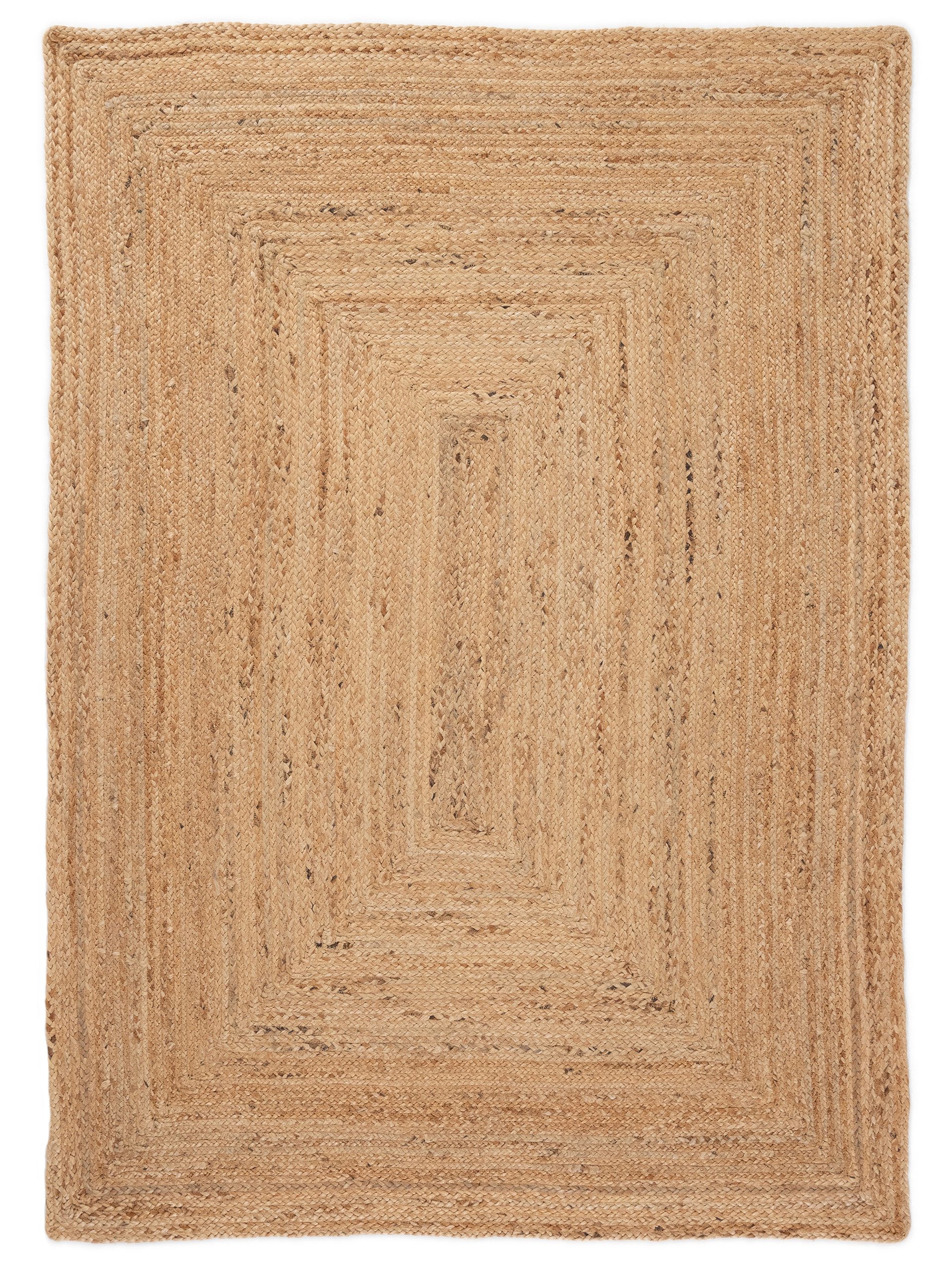 carpetfine Teppich Nele Juteteppich Naturfaser, rechteckig, Höhe: 6 mm, geflochtener Wendeteppich aus 100% Jute, quadratisch und als Läufer