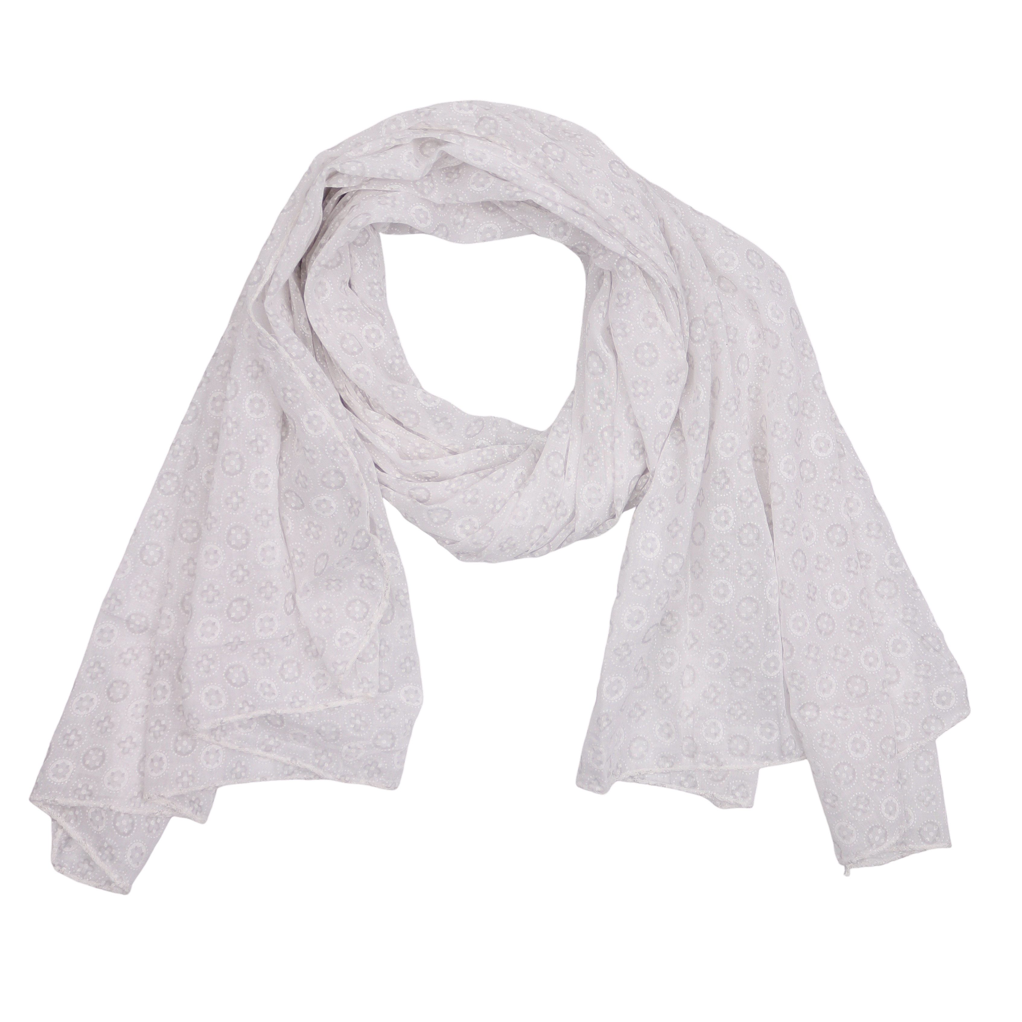 MIRROSI Modeschal Asymmetrischer Schal, Made in Italy 20% Seide 80% Baumwolle, (Ca.170x77cm, leicht und bequem), Damen Halstuch ideal für Frühling, Sommer und Herbst