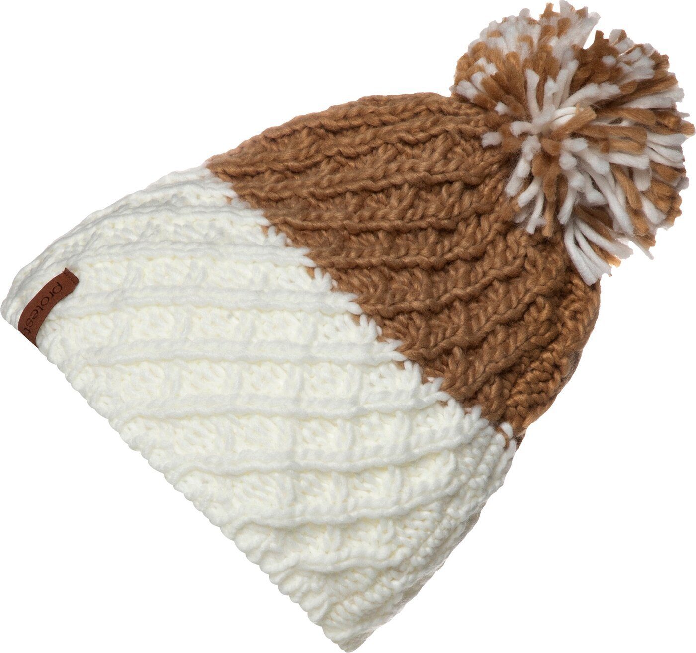 (Braun) Hiker Protest 21 Tortilla Beanie Bommel-Mütze Damen - -