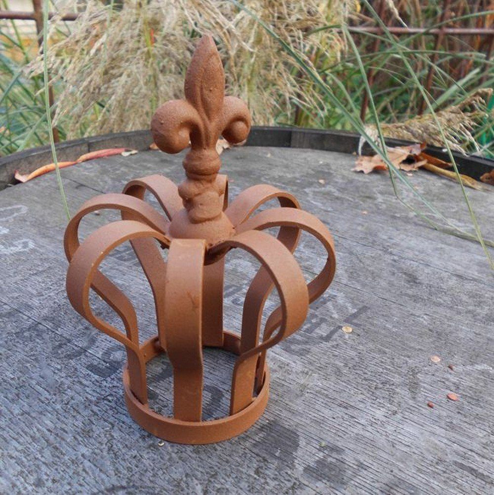 Deko-Impression Dekoobjekt Kleinere, sehr stabile Dekokrone massiv Rost 14 cm hoch (1 St)