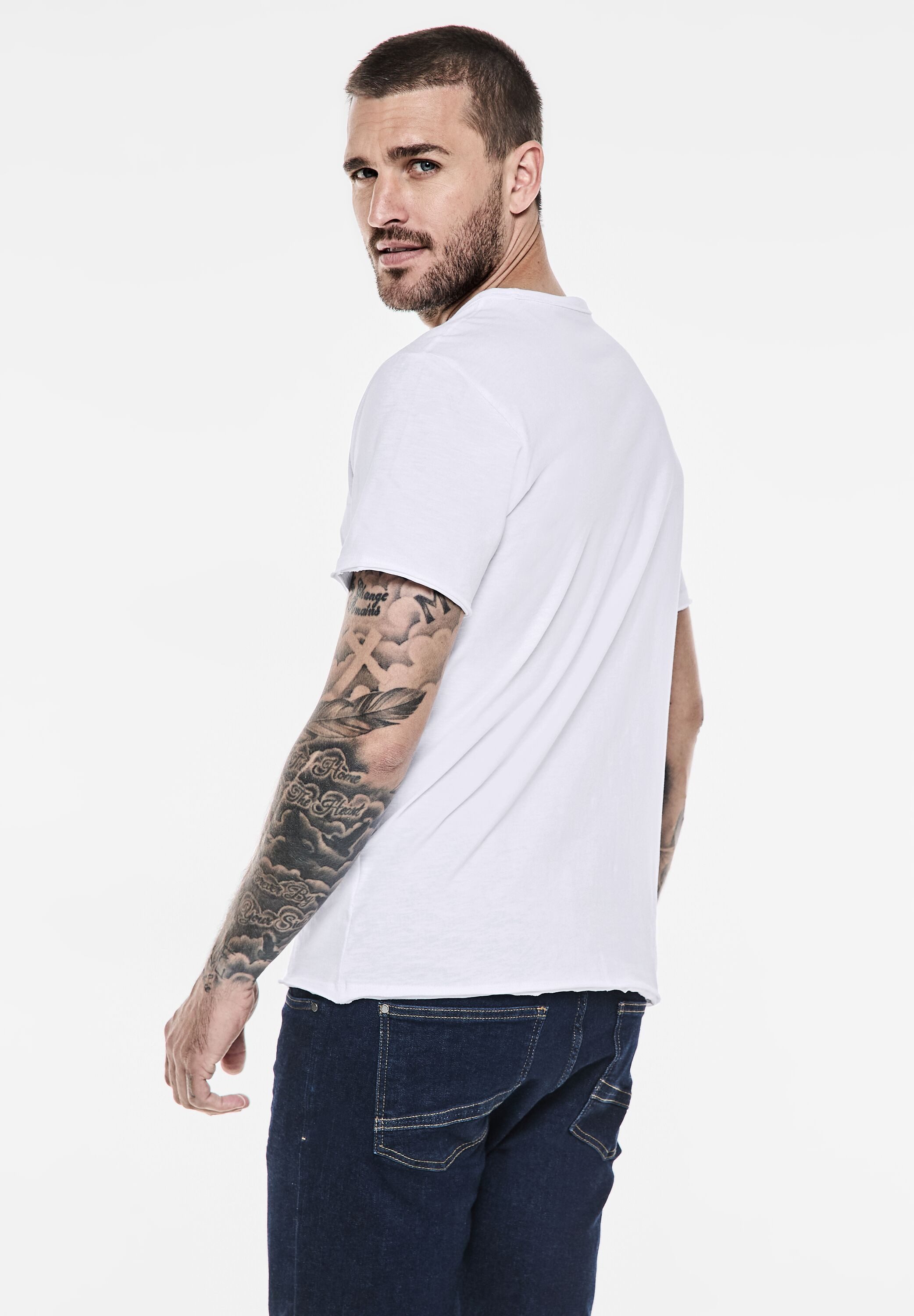 STREET ONE MEN T-Shirt aus reiner günstig online kaufen