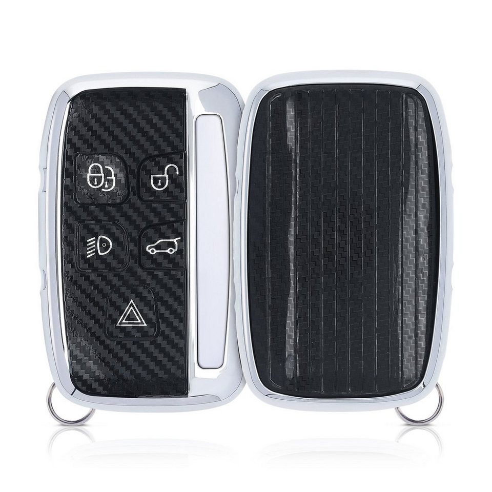 kwmobile Schlüsseltasche, Autoschlüssel Hülle für Land Rover - TPU Fullbody  Schlüsselhülle Cover Schutzhülle Carbon Design