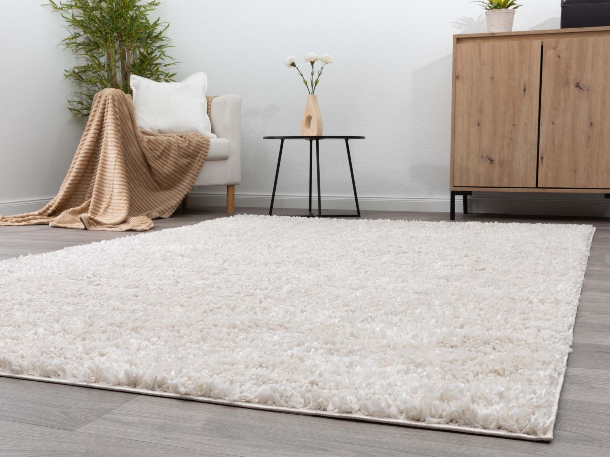 Steffensmeier Hochflor-Teppich Vaasa, Rechteckig, Shaggy, Langflor, Kunstfe günstig online kaufen