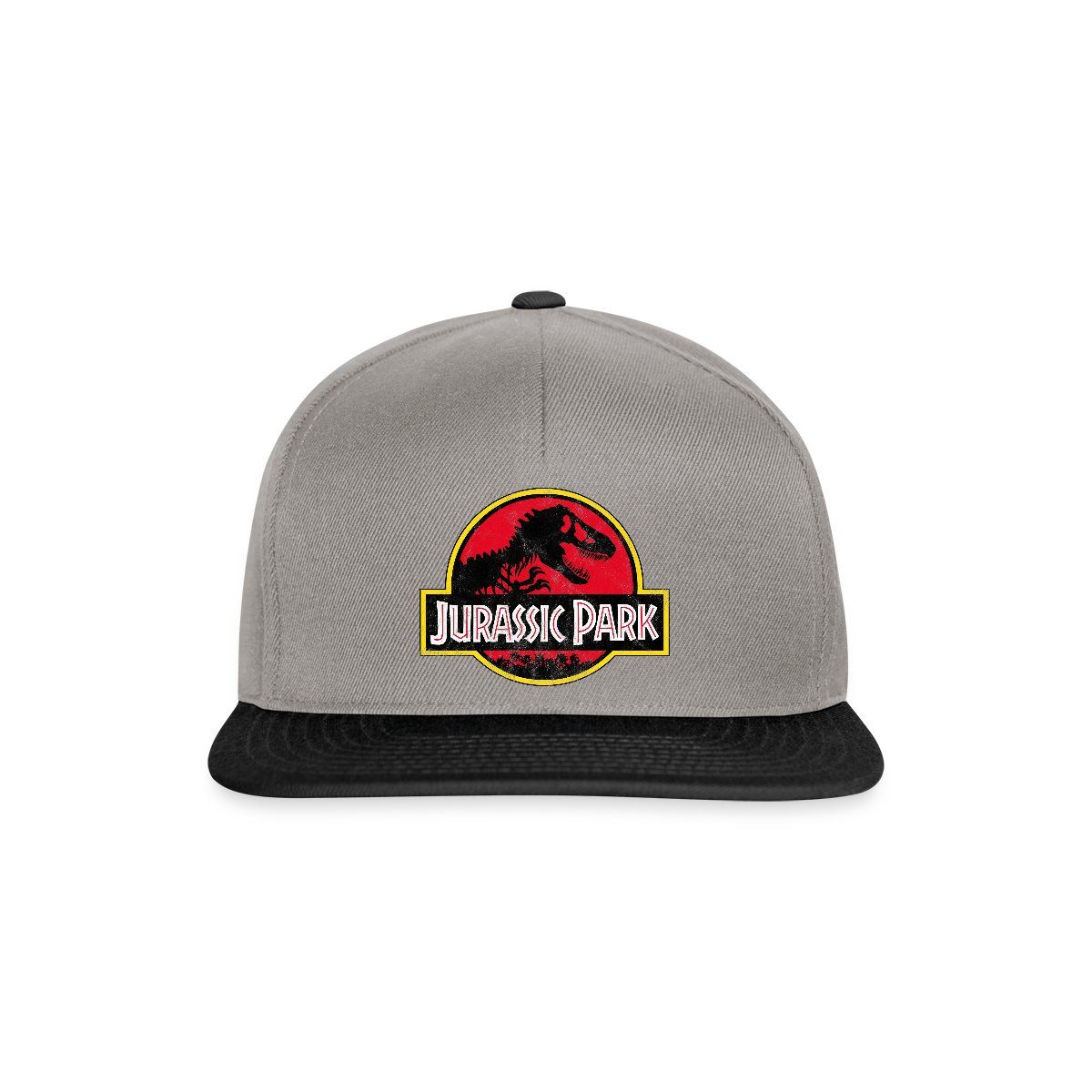 Spreadshirt Snapback Cap Jurassic Park Logo Mit T-Rex Blätter Design ...