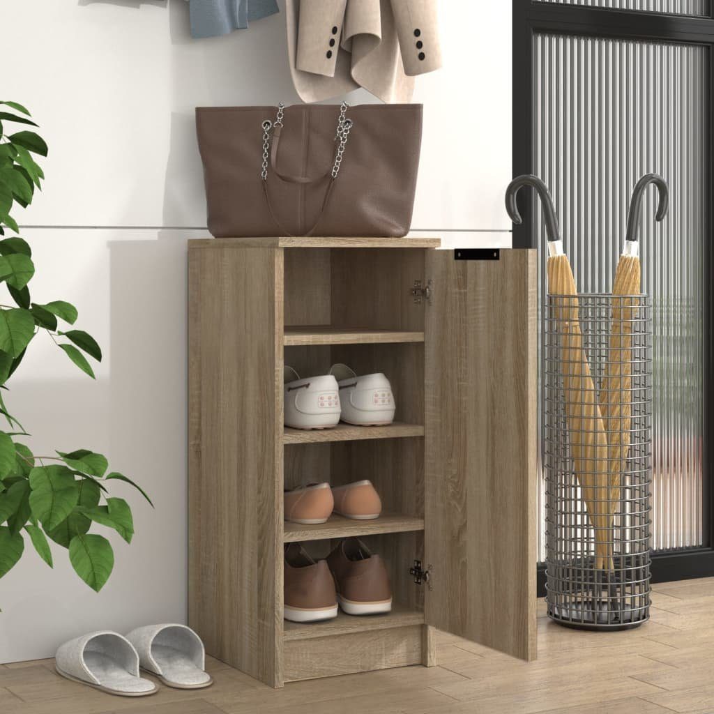 vidaXL Schuhregal Schuhschrank Sonoma-Eiche 30x35x70 cm Holzwerkstoff, 1-tlg.
