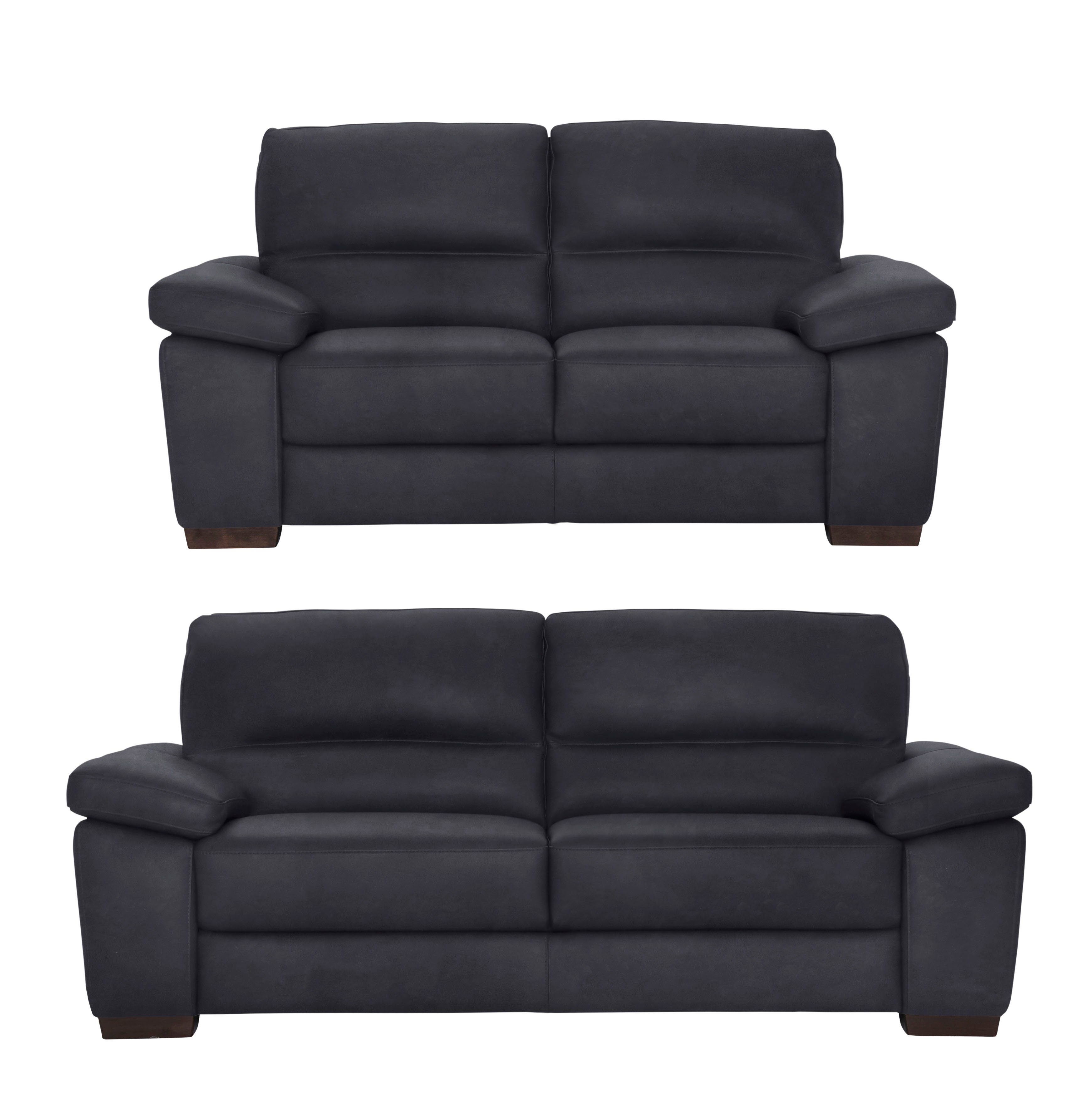 CALIA ITALIA Polstergarnitur Gaia, hochwertige Garnitur aus 2-Sitzer & 3-Sitzer im edlen Design, (Set, 2-tlg), aus pflegeleichtem Luxus-Microfaser Ginevra Hydro Care