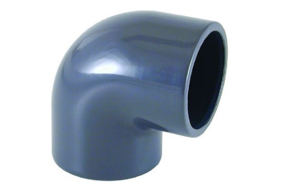Cepex Rohrverbinder Cepex PVC Winkel Muffen 50mm 90° mit Klebe, 75 mm Ø PVC