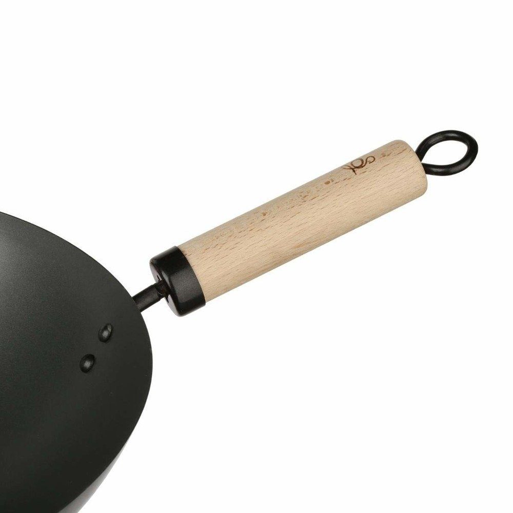 5five Simply Smart Bratpfanne Wok mit Holzgriff, Kohlenstoffstahl (Einzaln) – Bild 4 von 4