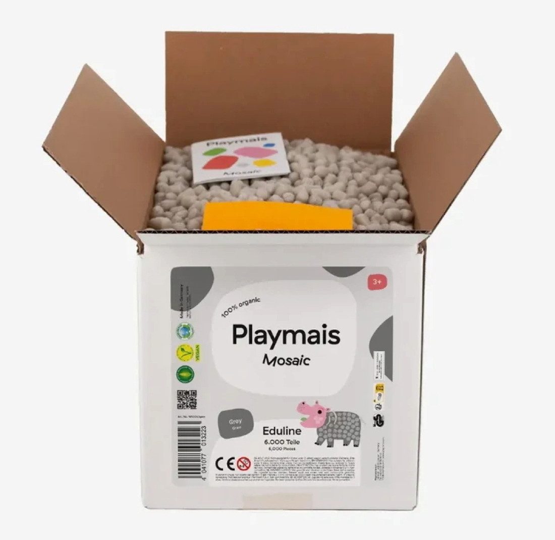 PlayMais Kreativset Bastel Kreativität Eduline Mosaic Refill 6000 grau grey ab 3 Jahren