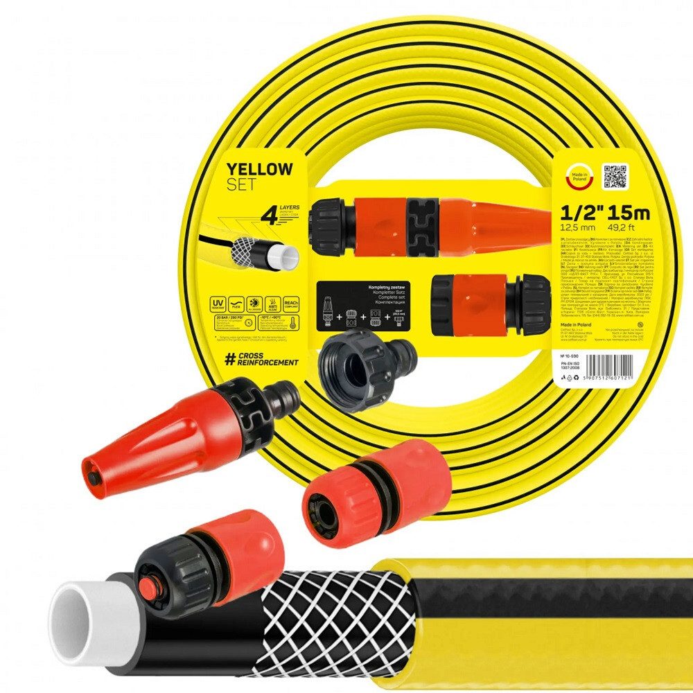 Cellfast Pflanzkübel Cellfast Bewässerungssatz 4YELLOW 1/2" 15 m