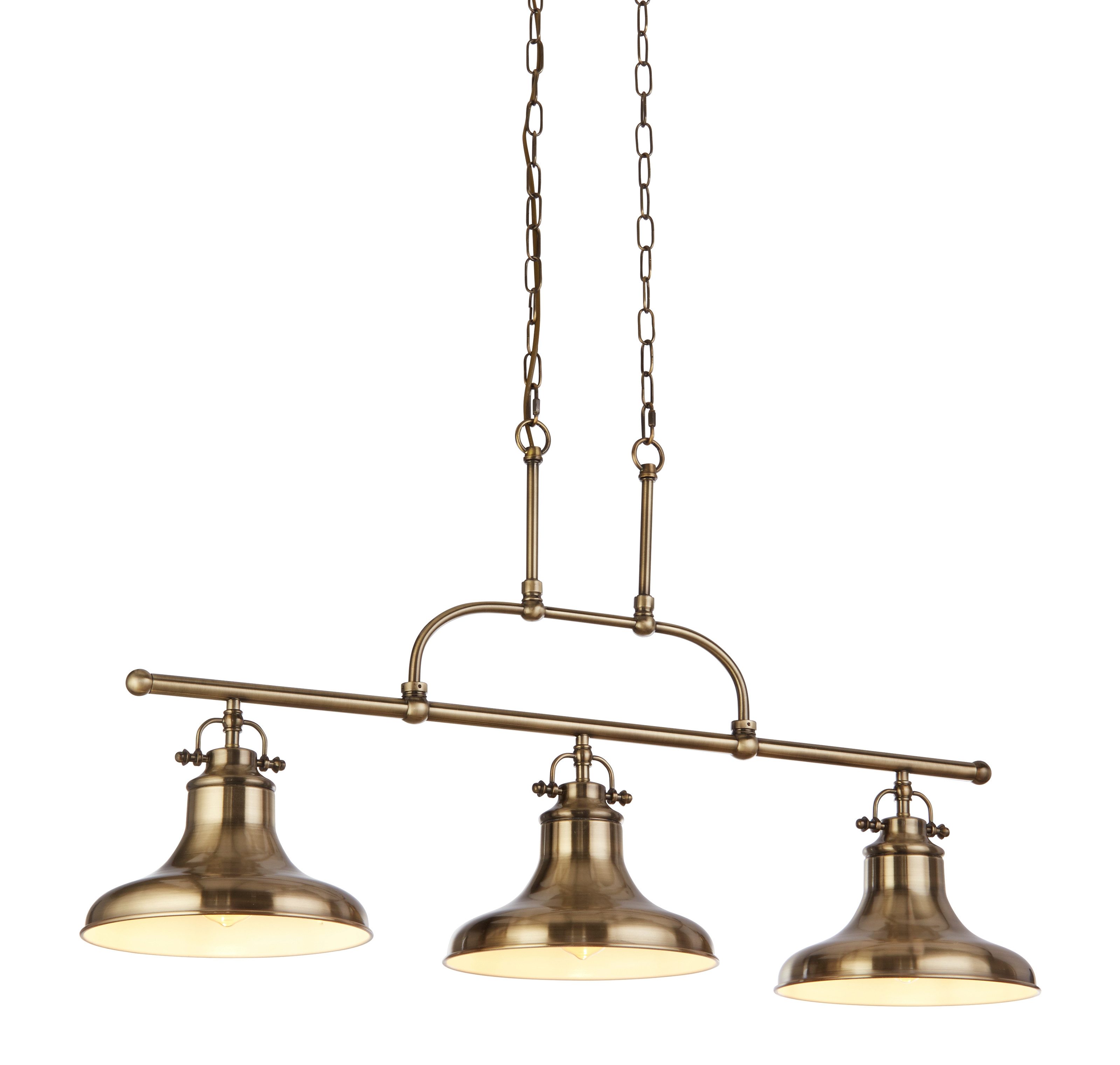 Searchlight Hängeleuchte Hängeleuchte Dallas, 3-flammig, ohne Leuchtmittel, Industrielle Optik